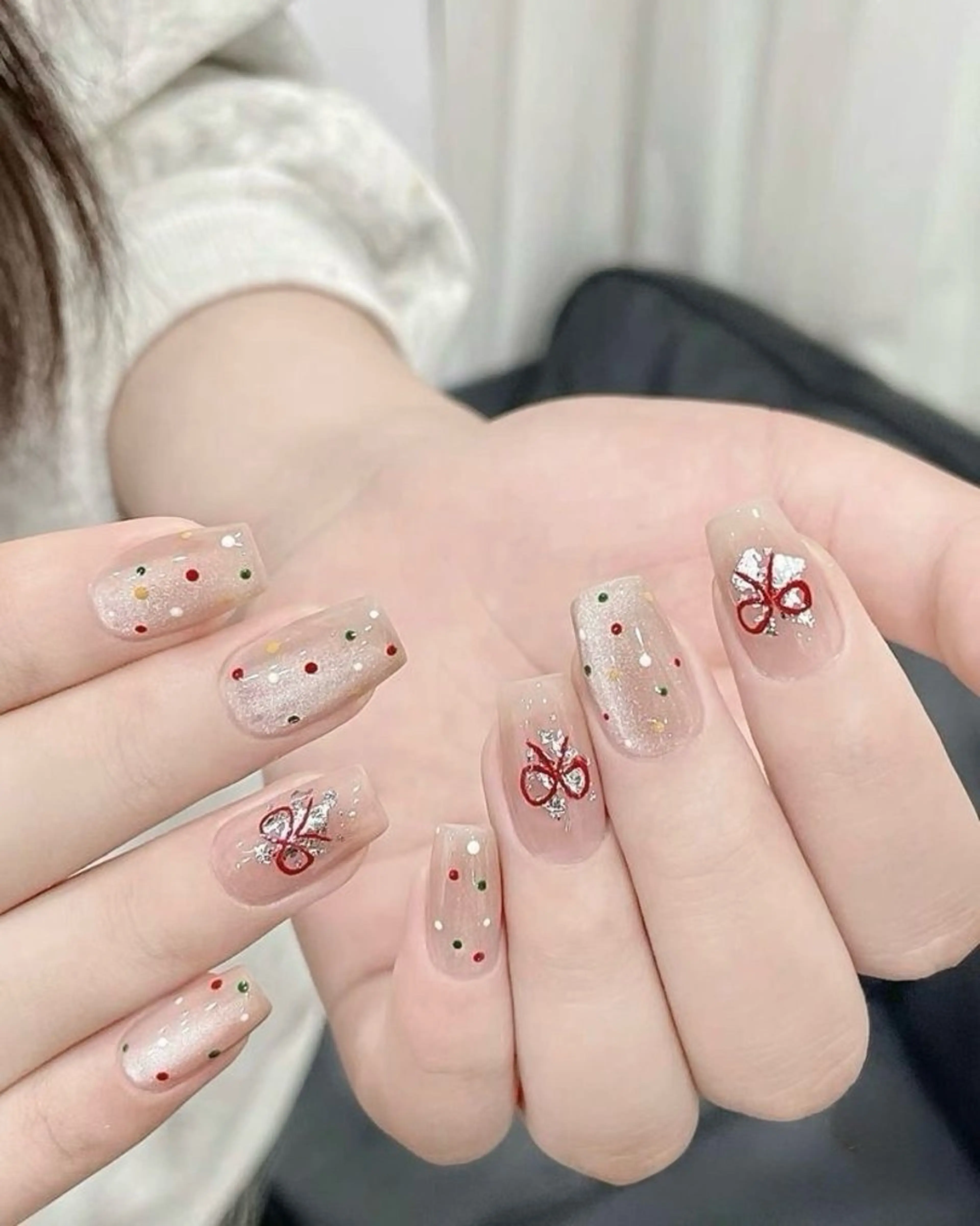 ネイル 長さ出し フレンチネイル グラデーション 卒業式 マグネットネイル MIHANA NAILのネイルデザイン