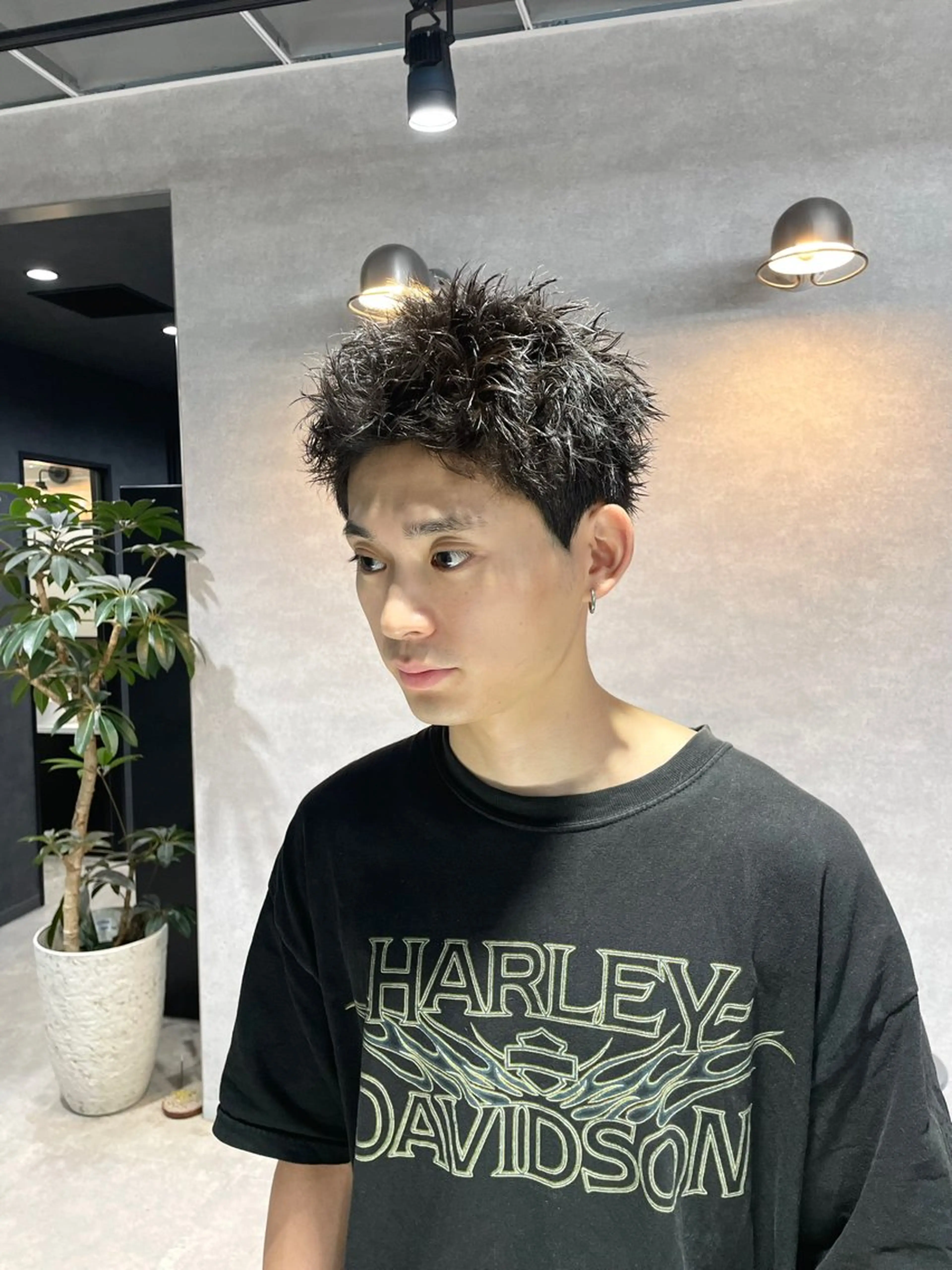 ショート パーマ メンズ スパイキーショート ショートヘア トレンド🔥メンズ 特化⚡️網野裕希のヘアスタイル