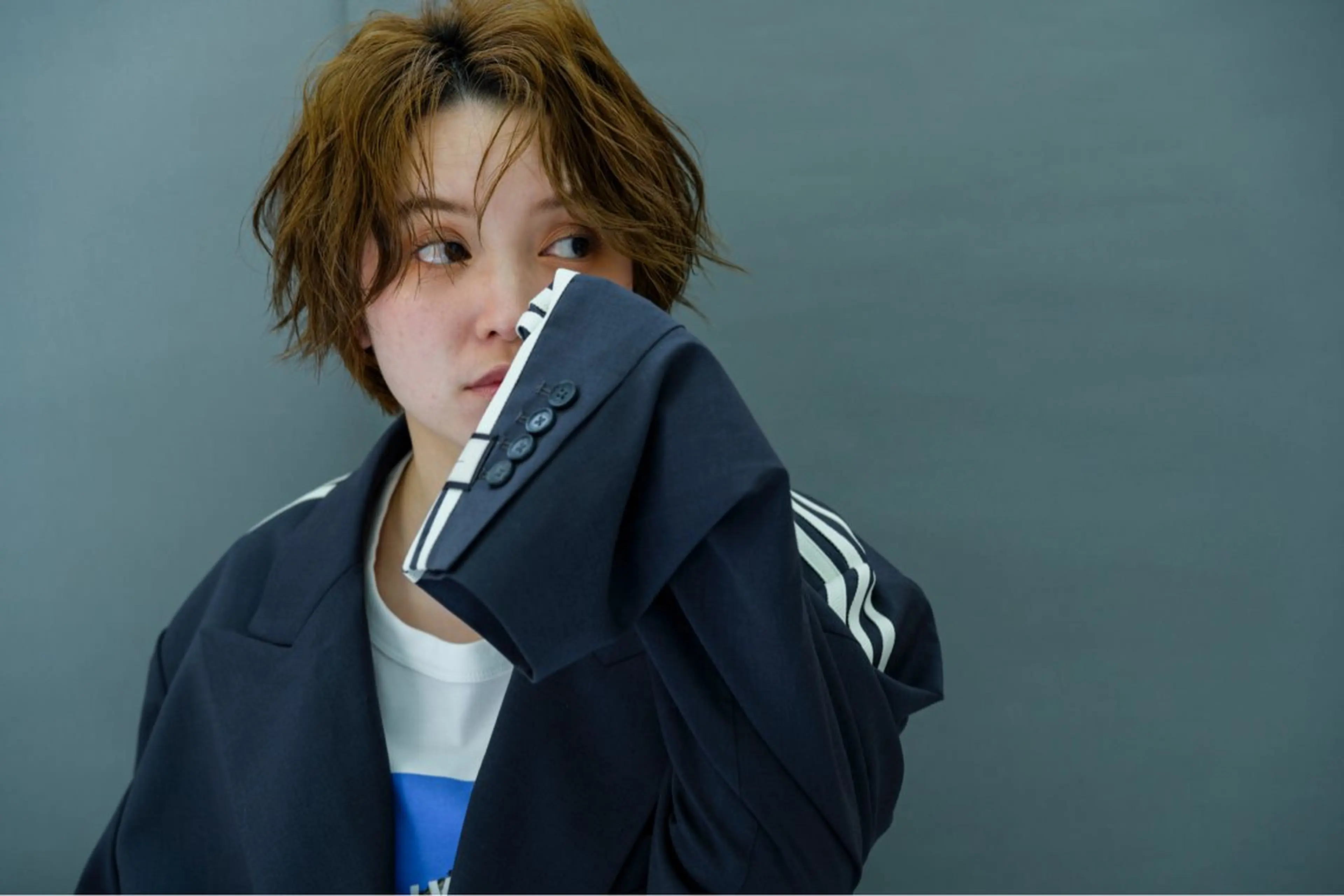 ショート カット 平塚/顔周りレイヤー /寒色/きゅうとのヘアスタイル