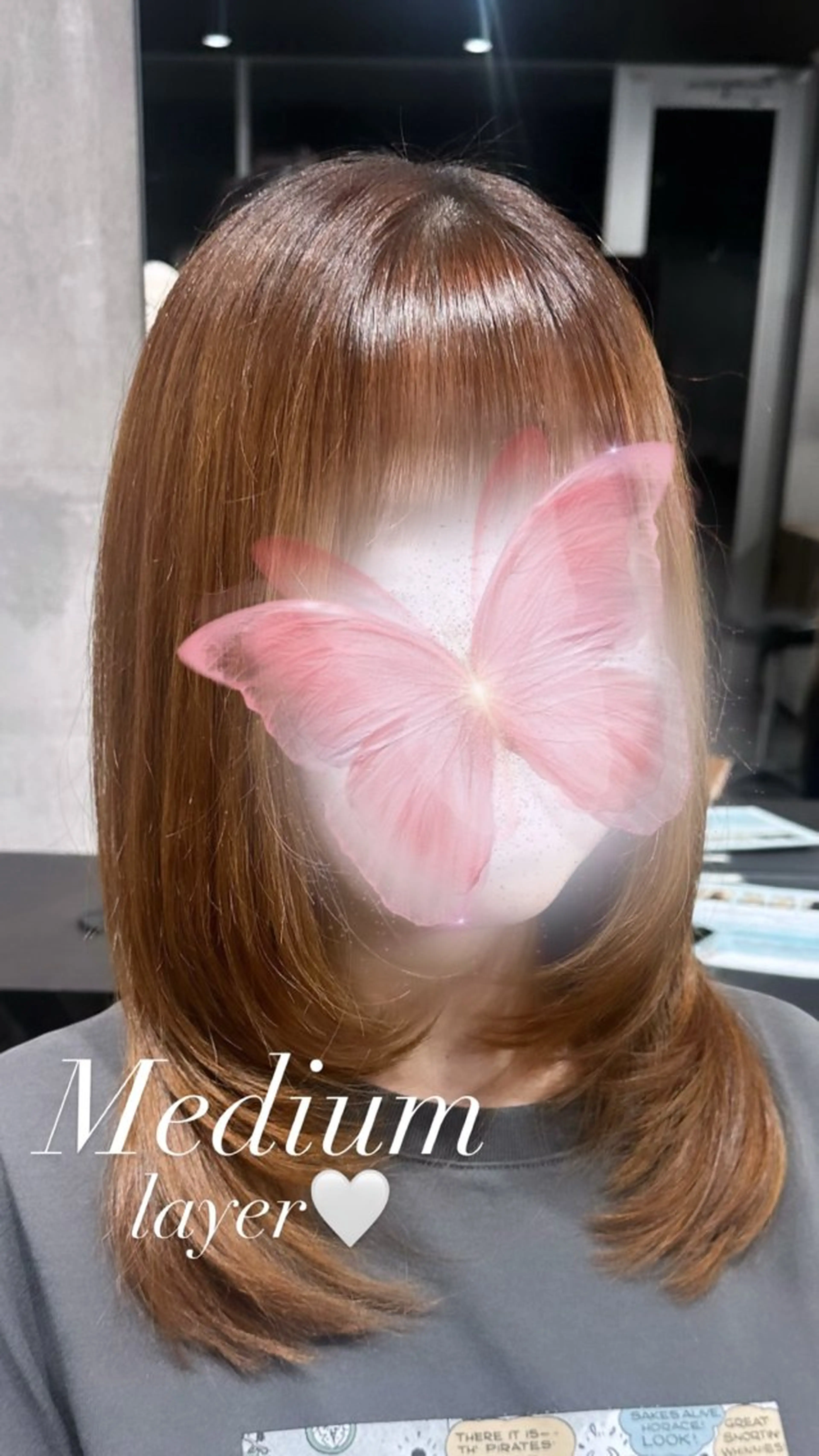 セミロング amy .のヘアスタイル