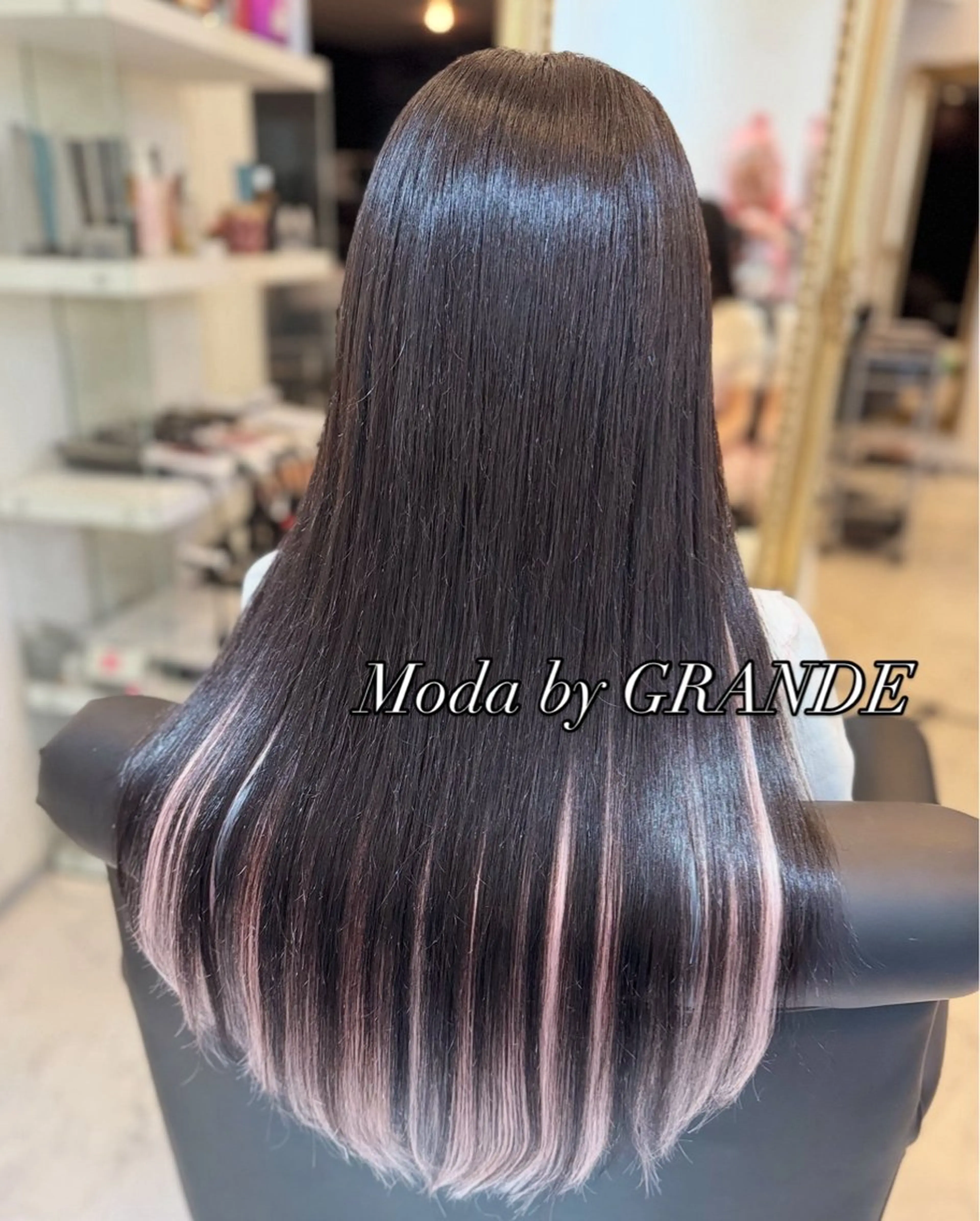 ロング カラー カット ヘアカラー エクステ JADE 💎 Yukiのヘアスタイル