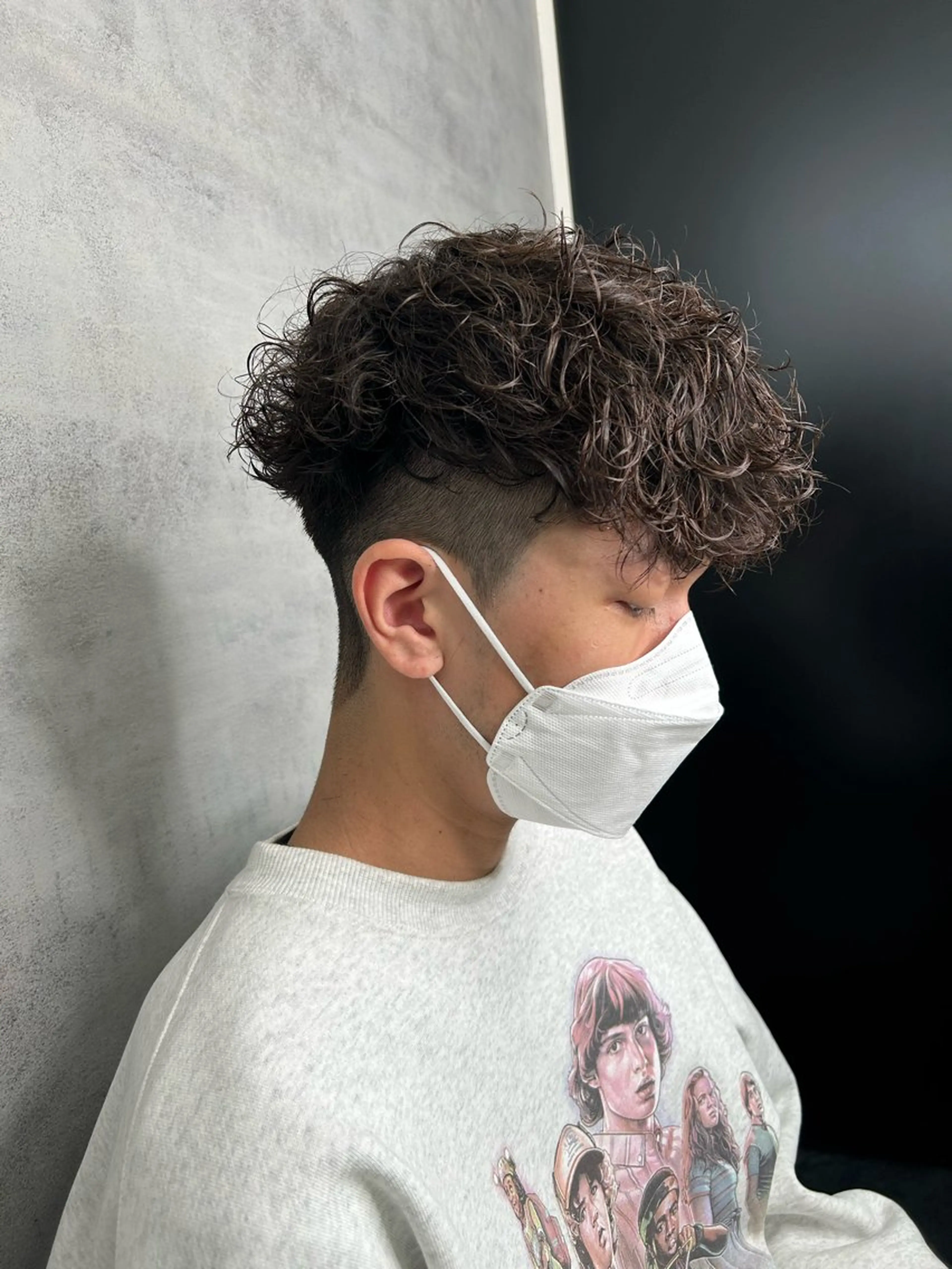 パーマ メンズ スペインカール NEXT静岡所属・メンズカット/ 静岡メンズ/ひよりのヘアスタイル