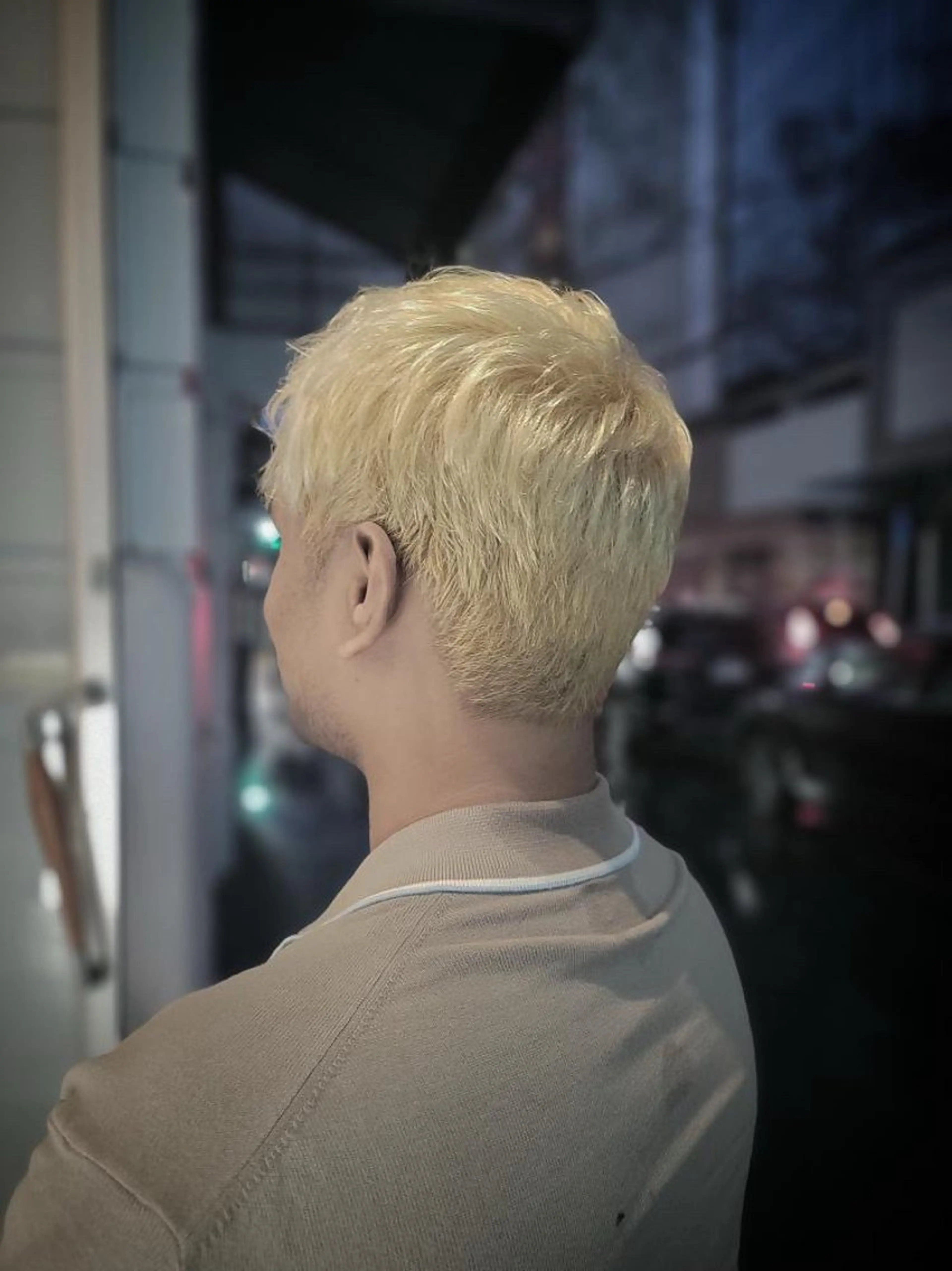 👨‍🦱メンズカット、ハイライトカラーの写真