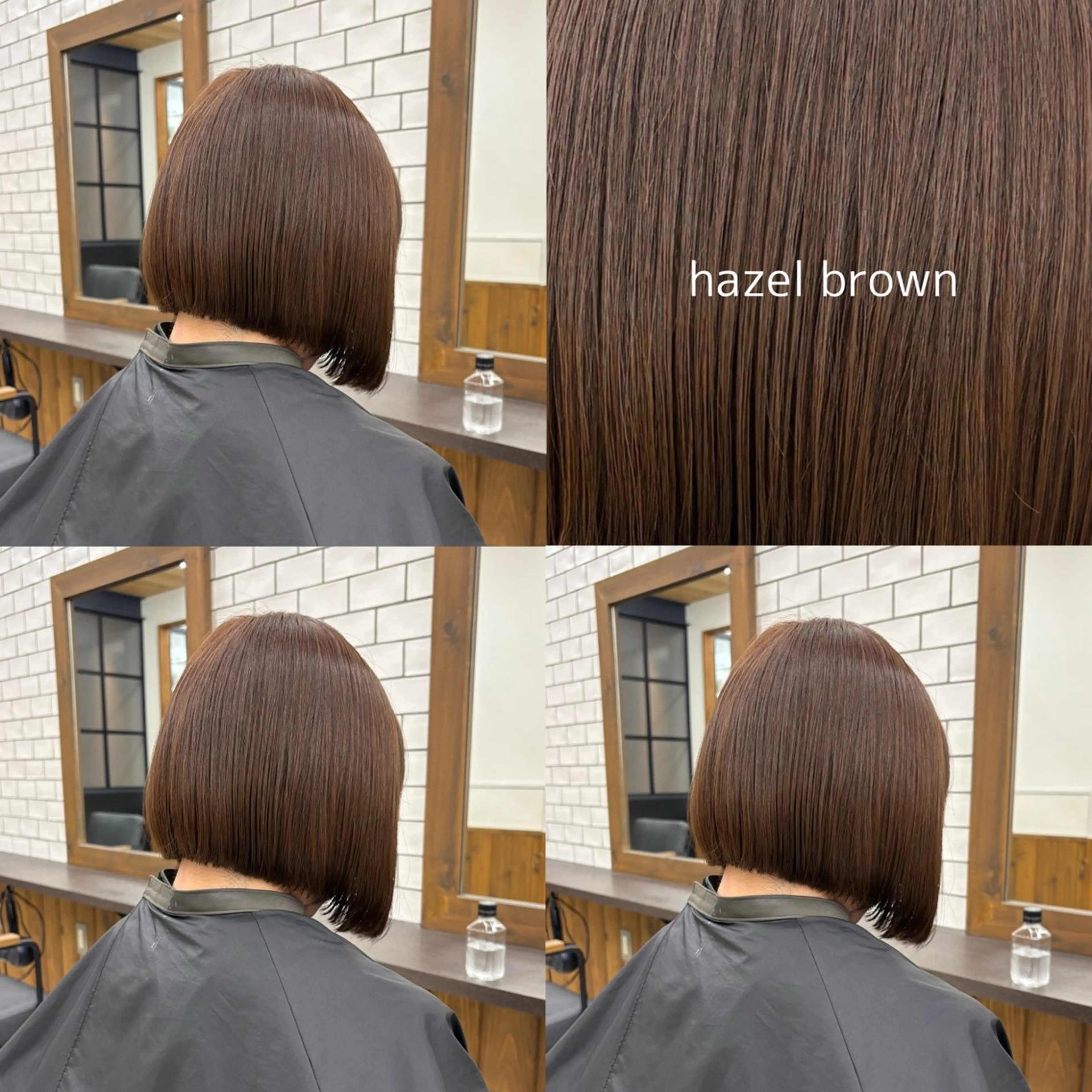 ショート カラー ブラウンカラー ヘーゼル ヘアカラー blink所属・暖色/ブラウン/ 透明感/ゆうかのヘアスタイル