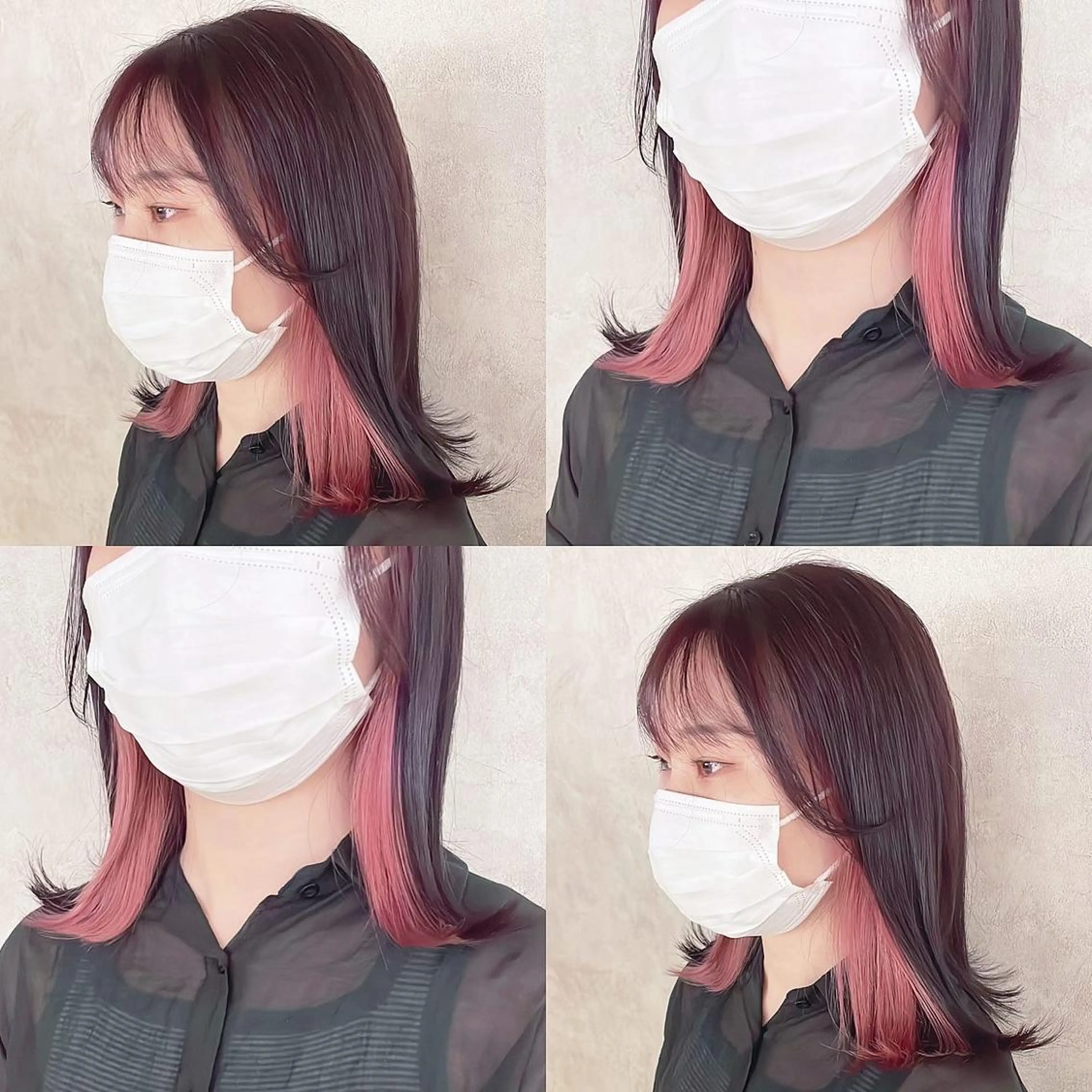 カラー ヘアカラー トリートメント 渋谷:インナーカラー ／🍒エリカ🍒のヘアスタイル