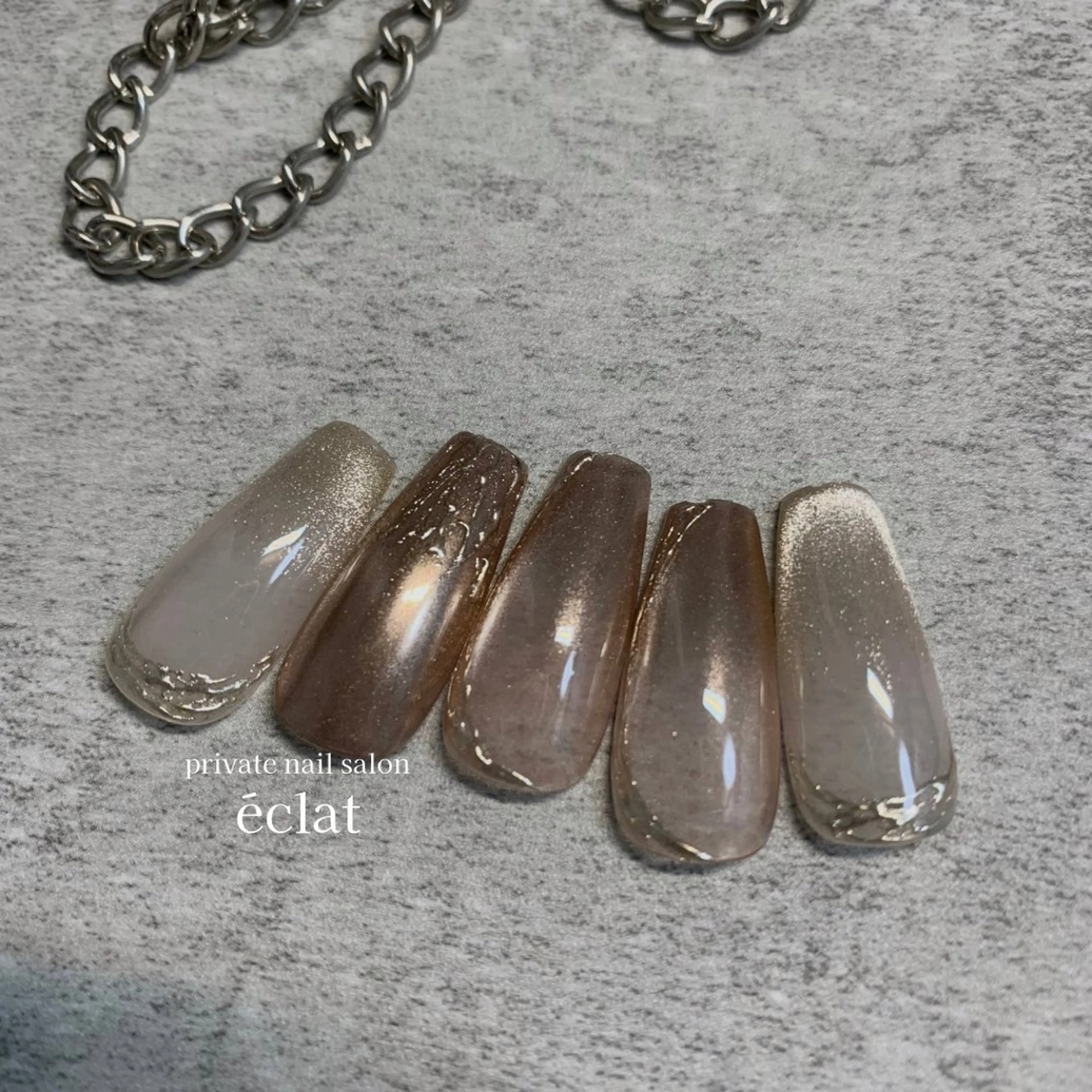 ネイル ワンホンネイル nailsalon éclatのネイルデザイン