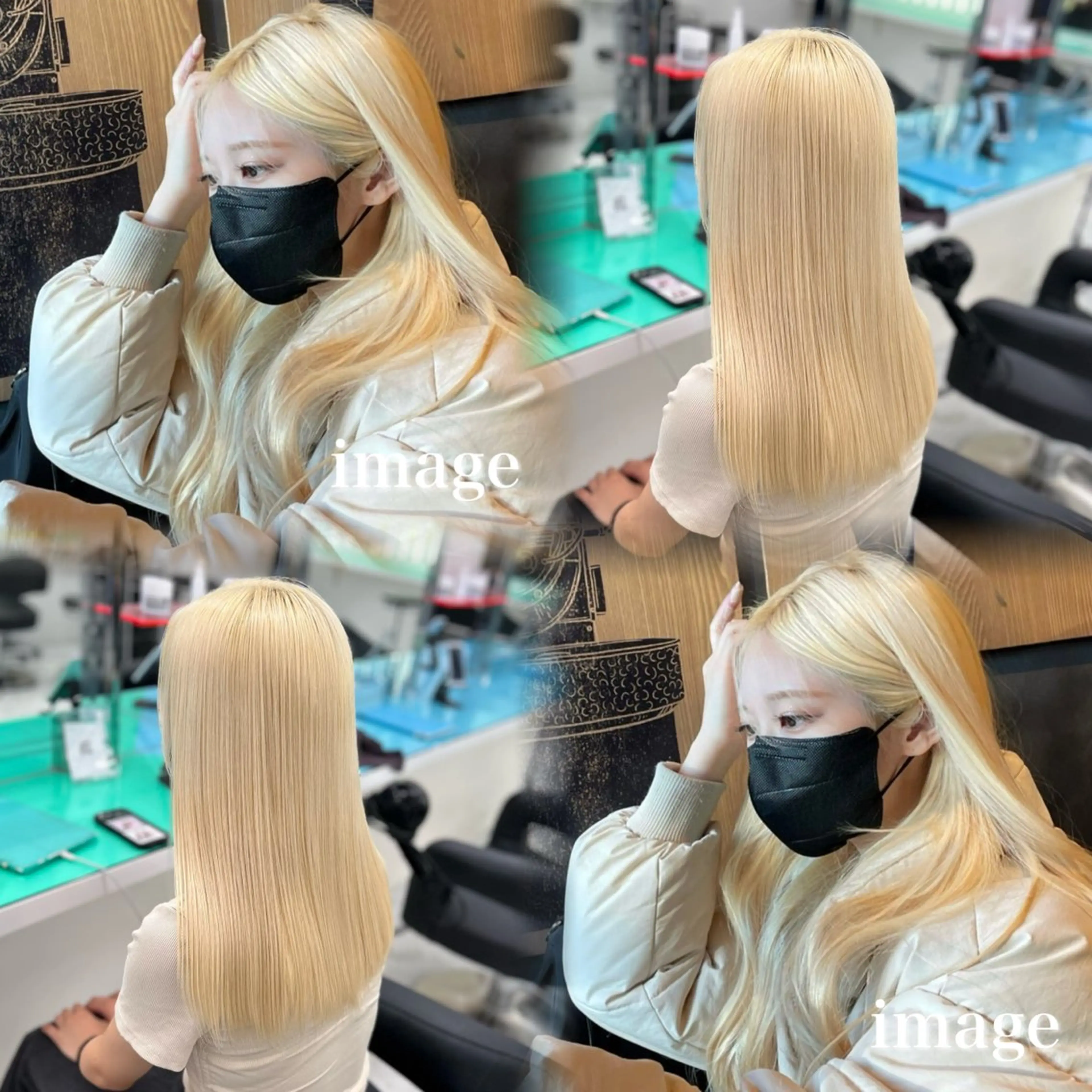 ロング カラー ヘアアレンジ トレンドモテカラー 🩷色落ちまで可愛くのヘアスタイル