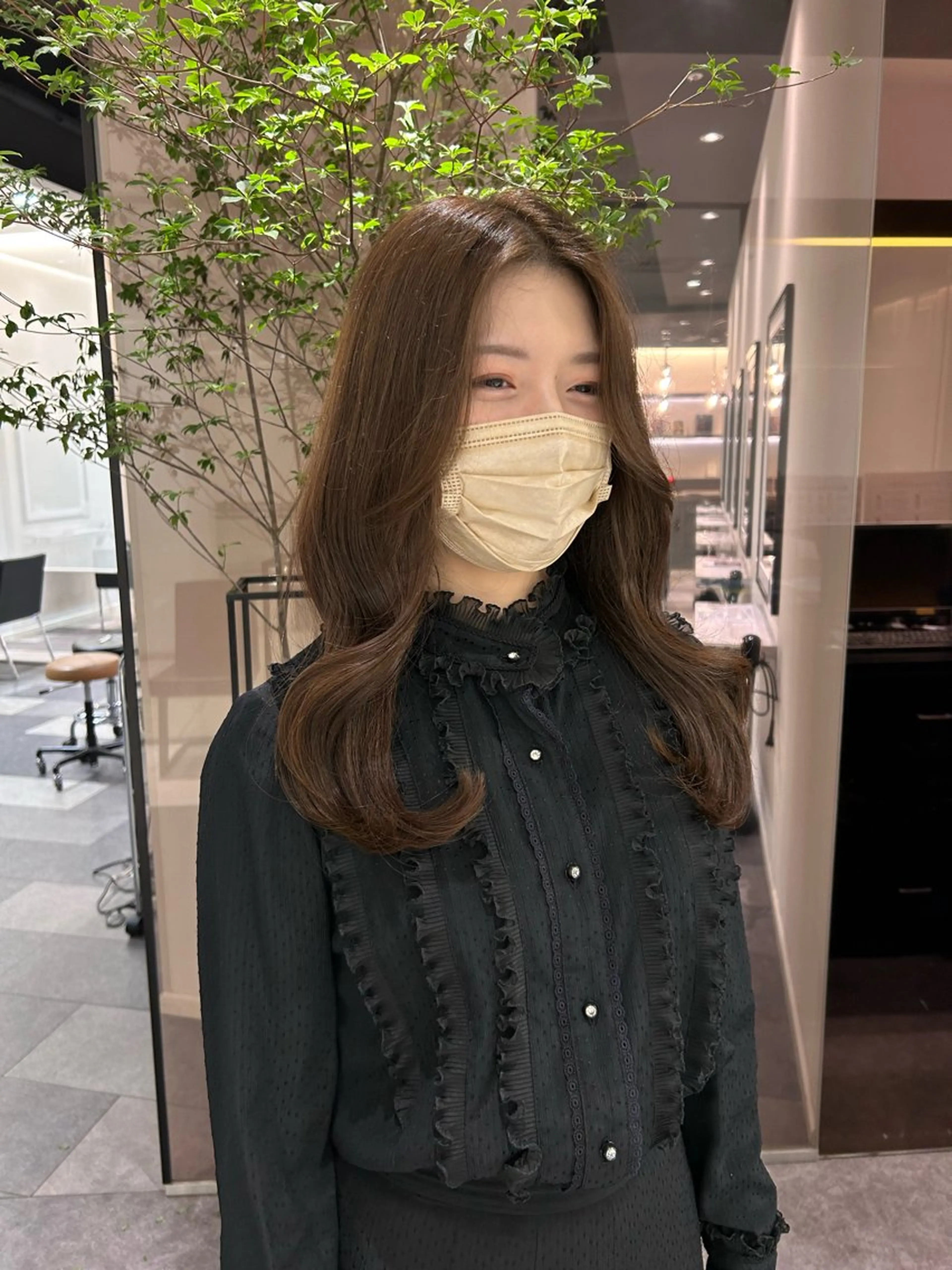 ロング 中原 優美のヘアスタイル