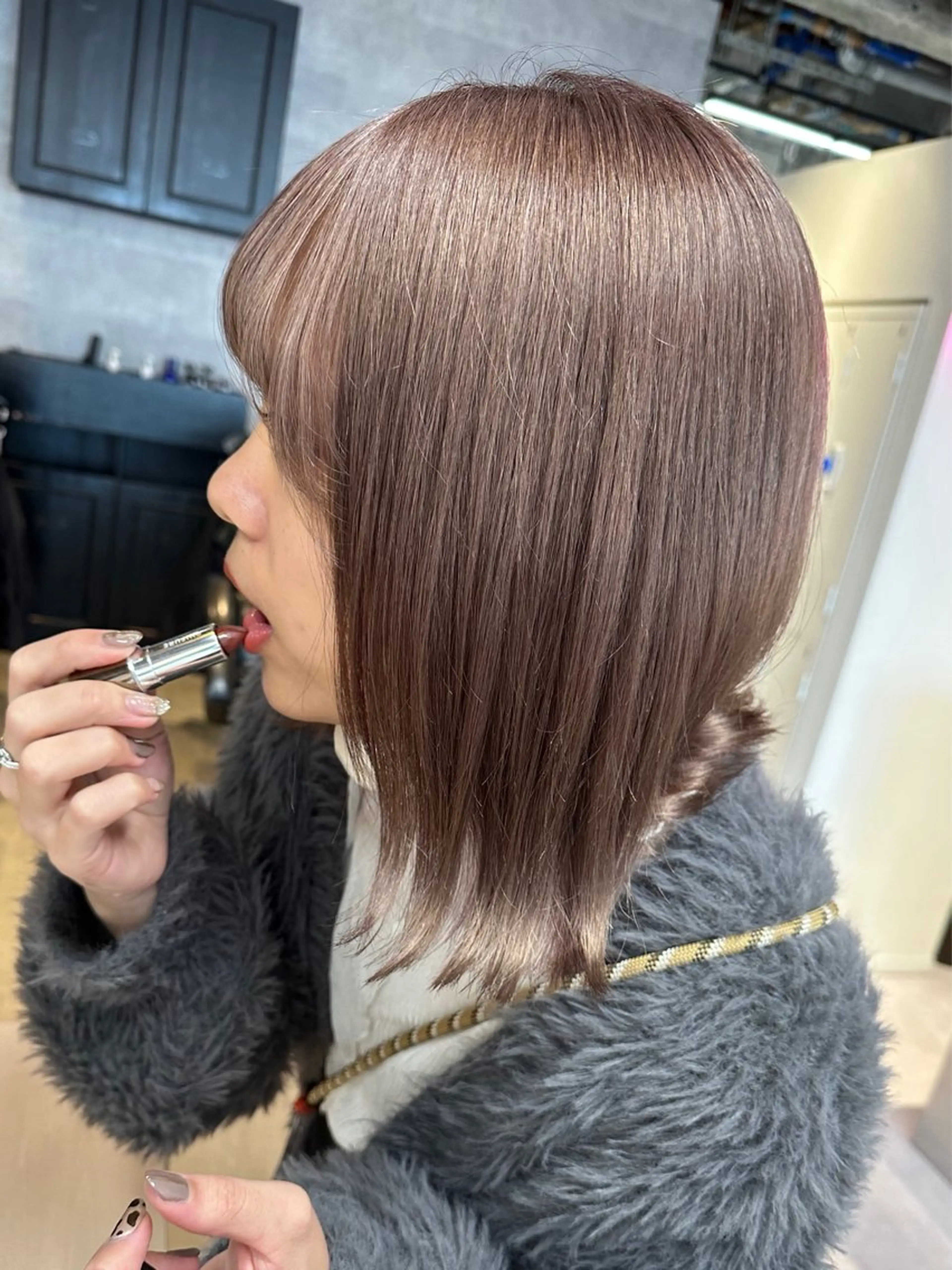 ミディアム カラー カット ヘアカラー トリートメント 🪞個室サロン/韓国 艶髪/keito🪞のヘアスタイル