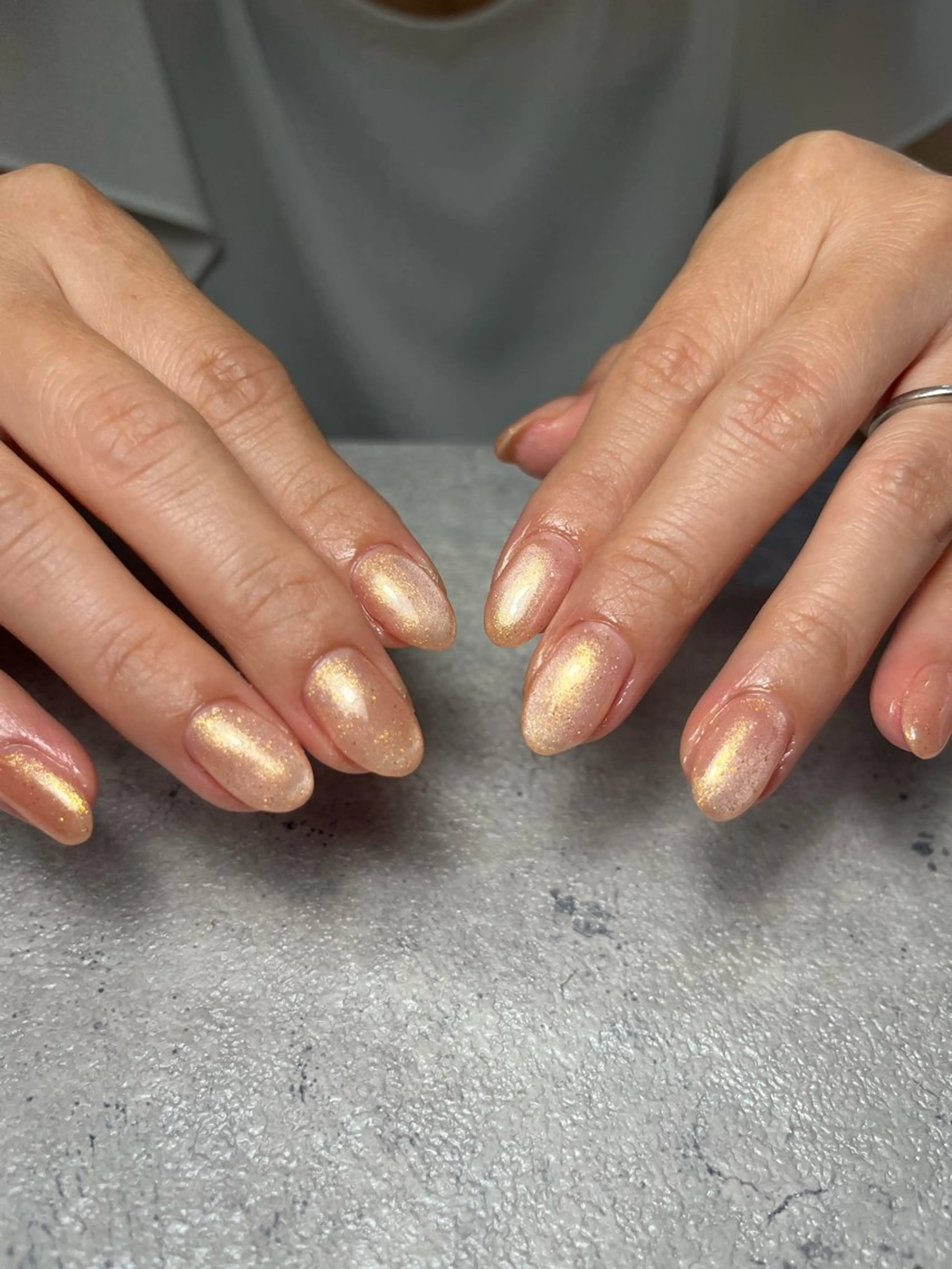 ネイル マグネットネイル オレンジ 777 nail あいかのネイルデザイン