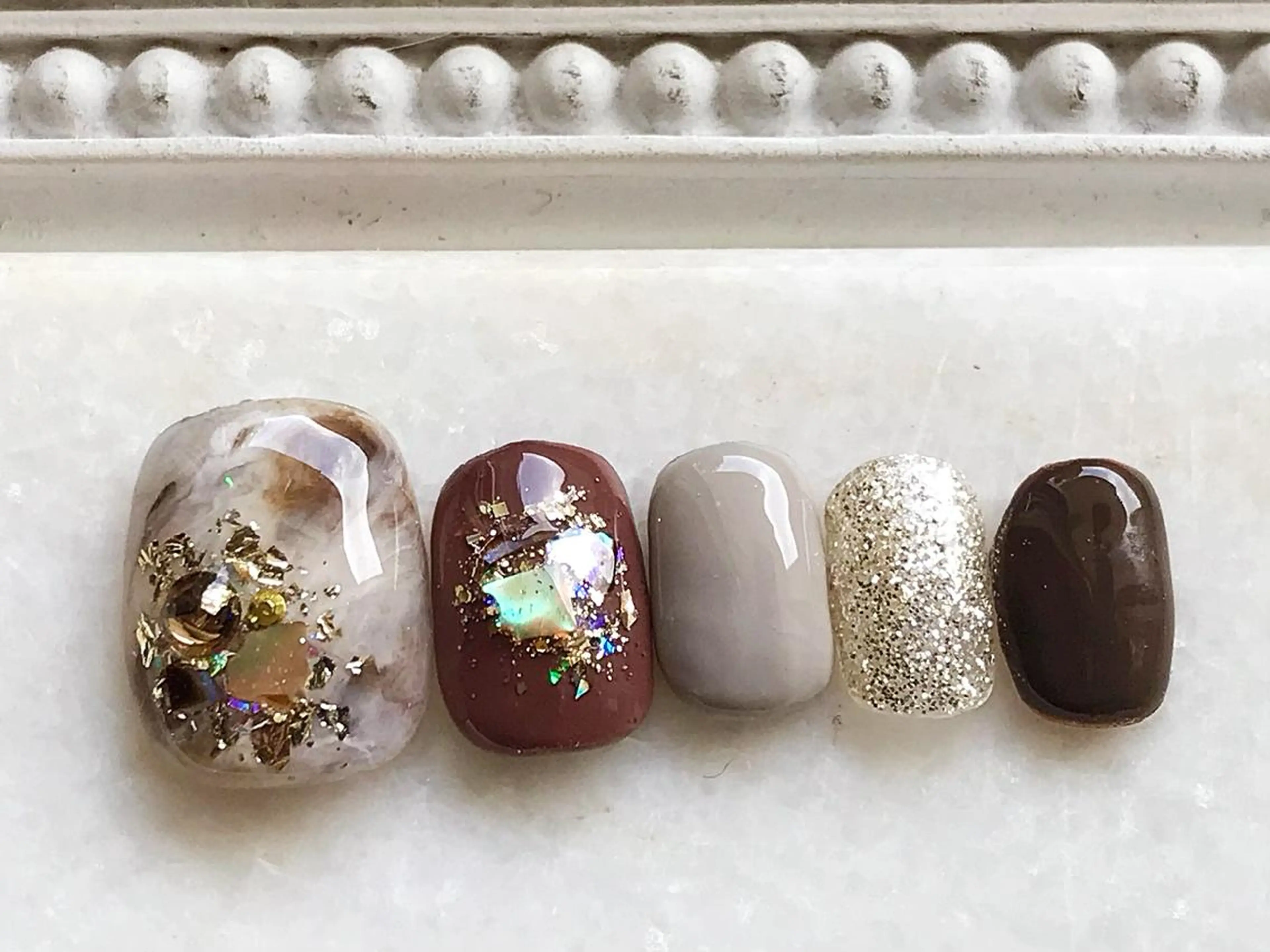 ネイル フットネイル ジェルネイル パラジェル Satomi  のネイルデザイン