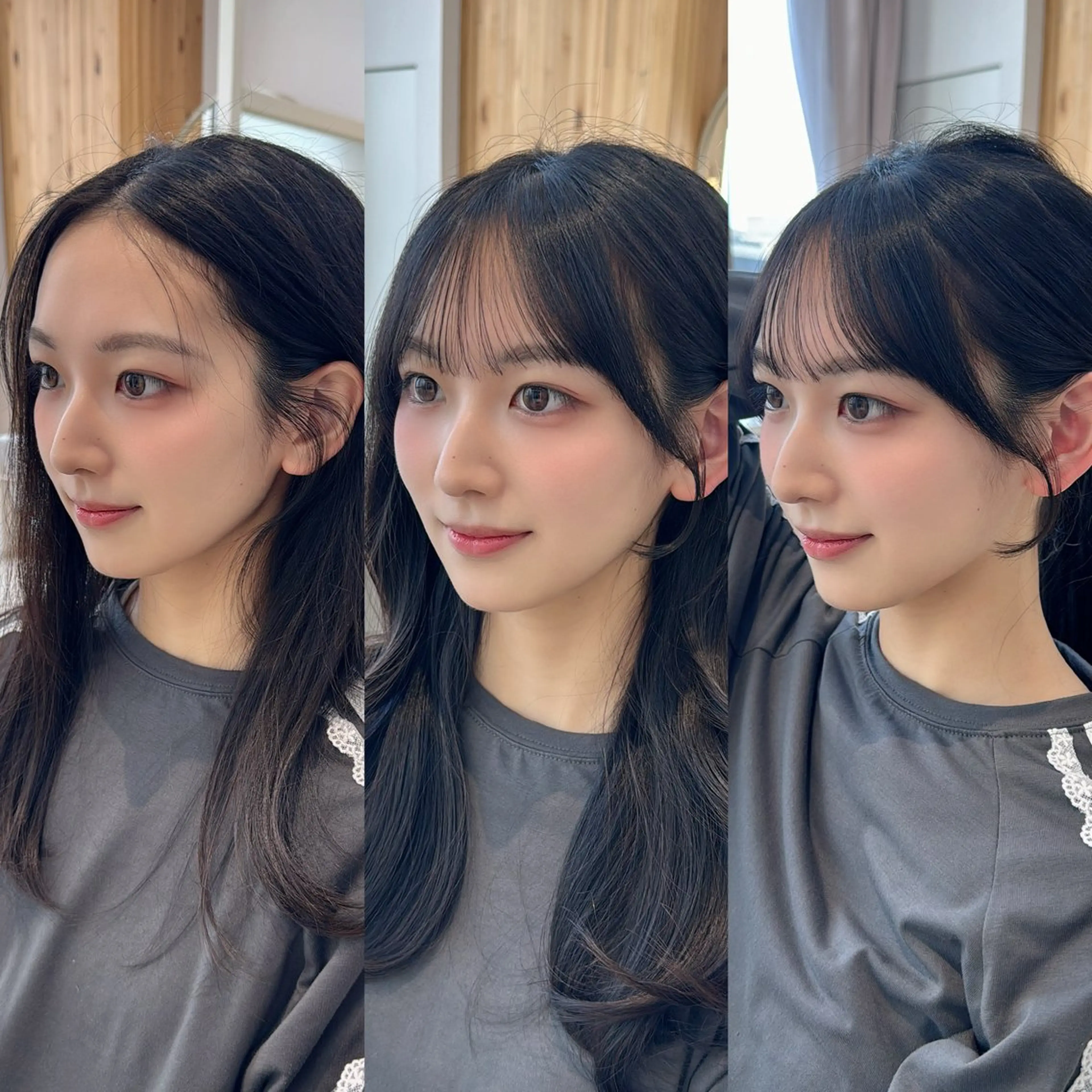 セミロング レイヤーカット/ 顔まわり/アオイのヘアスタイル