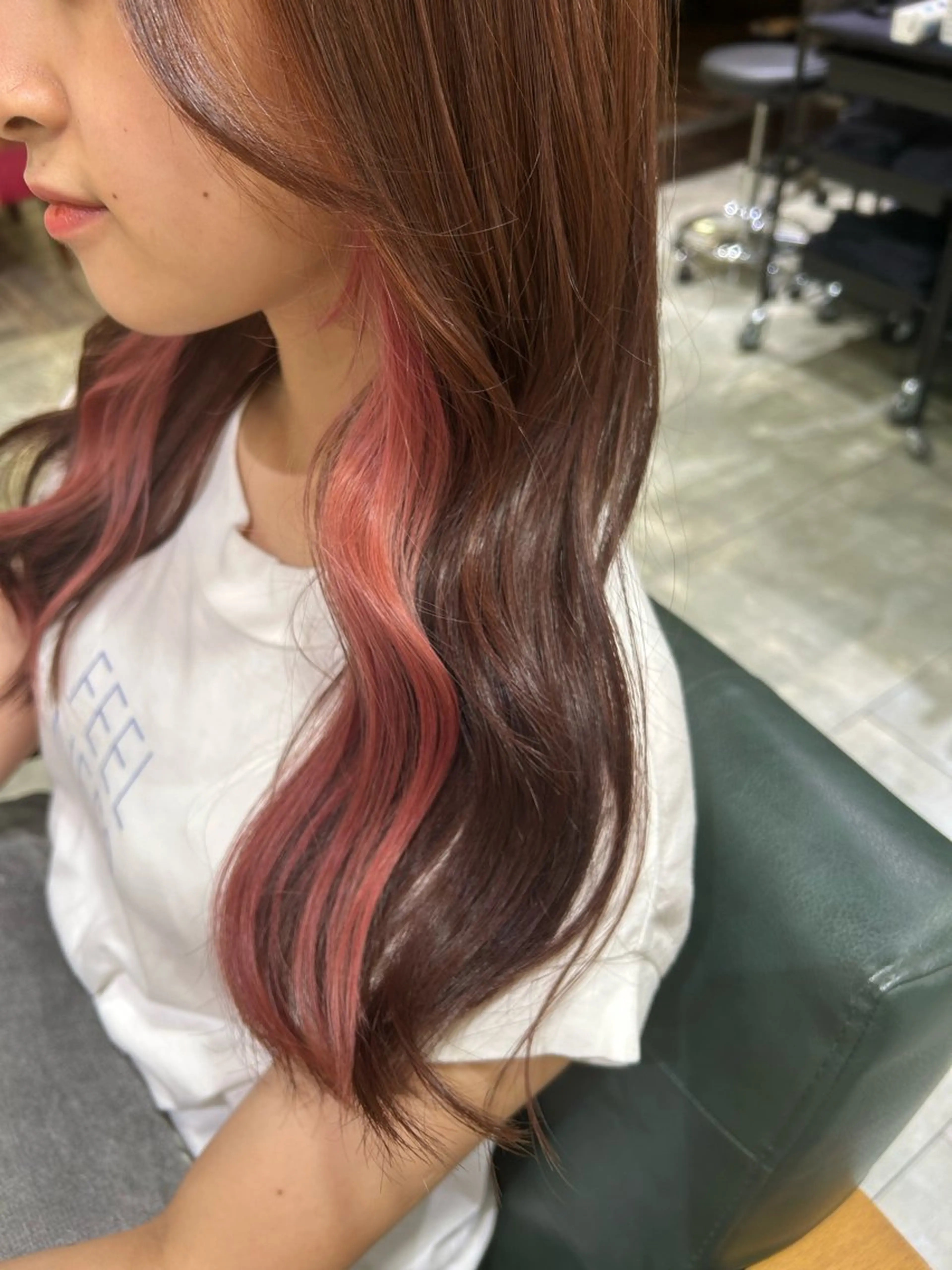 【デザイン】💐イヤリングカラー+透明感カラー+AujuaベースケアTR💐の写真