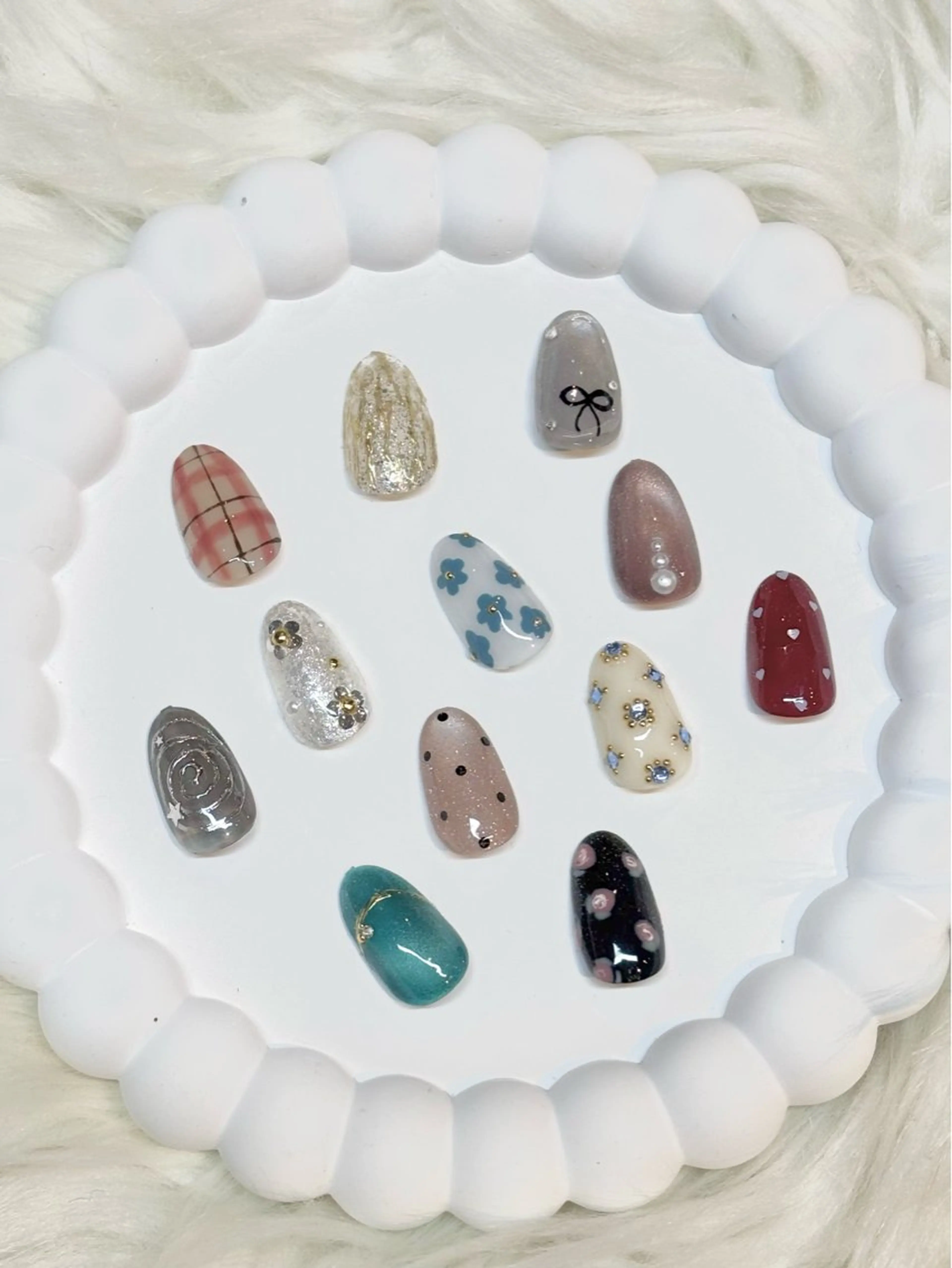 【ハンド】オフ込み×ワンポイントデザイン🎨の写真