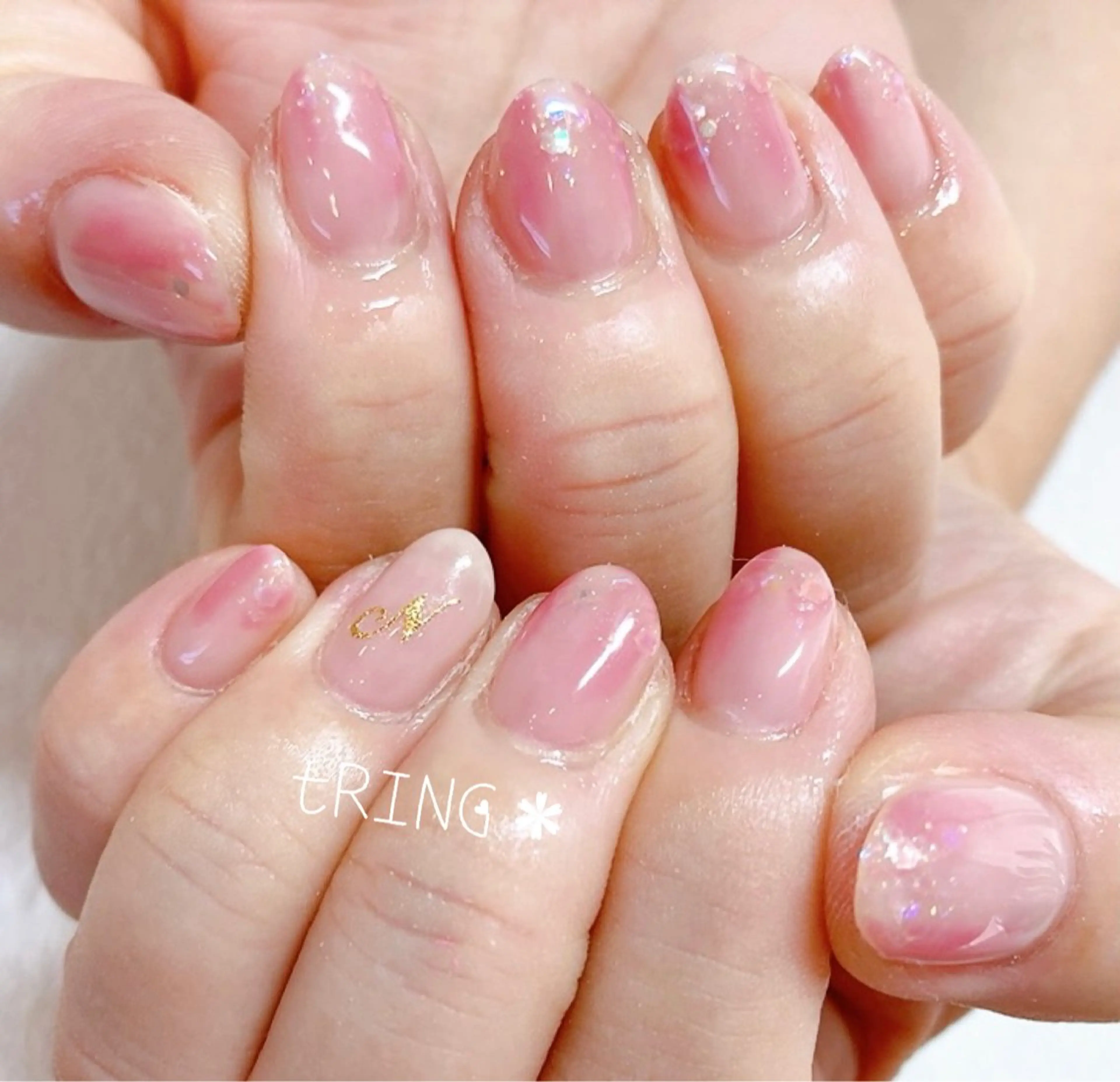 ネイル ハンドネイル tRING＊ しいの木台のネイルデザイン