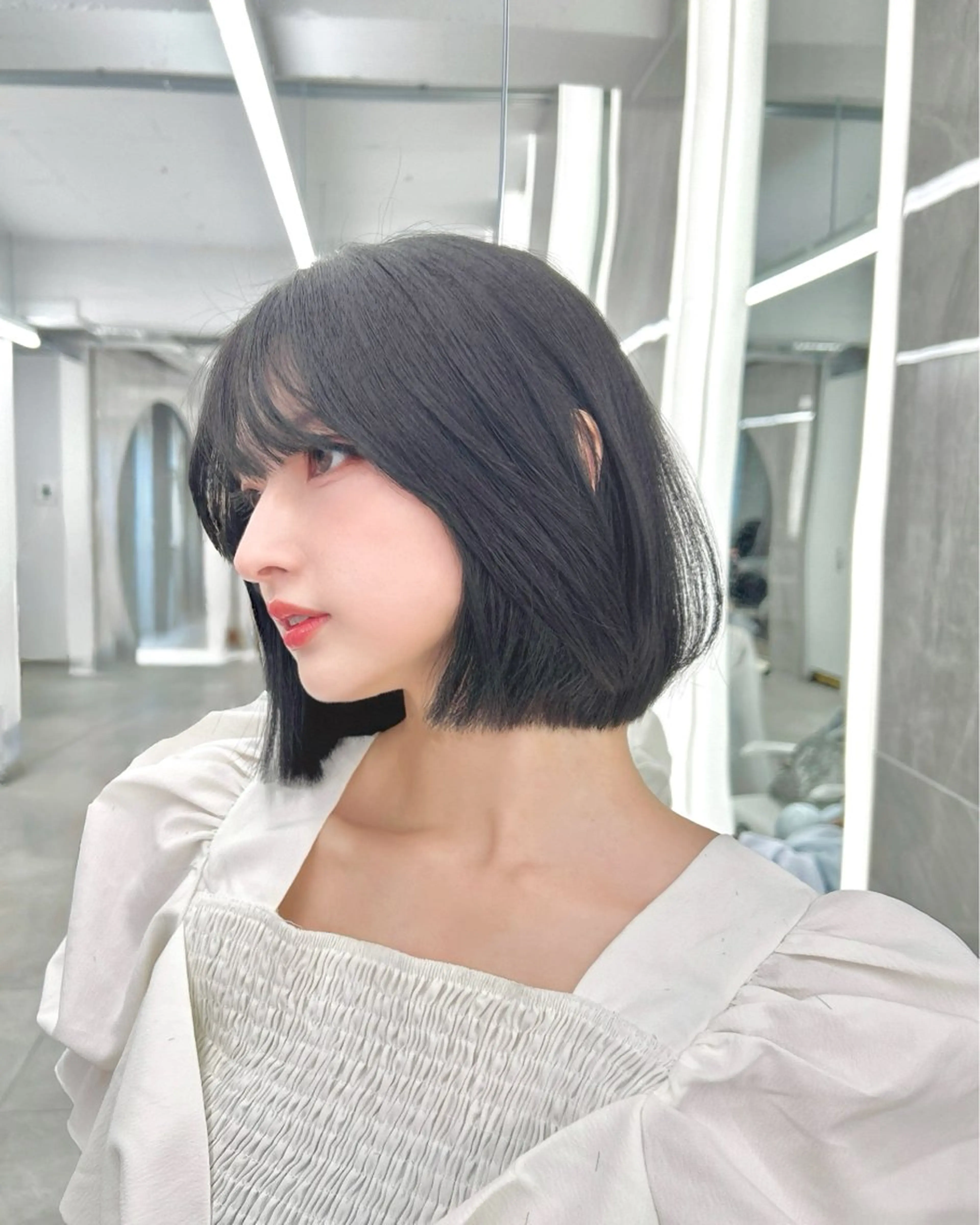 ショート 前下がりボブ ボブ レイヤー/韓国風ヘア /倉又大知のヘアスタイル