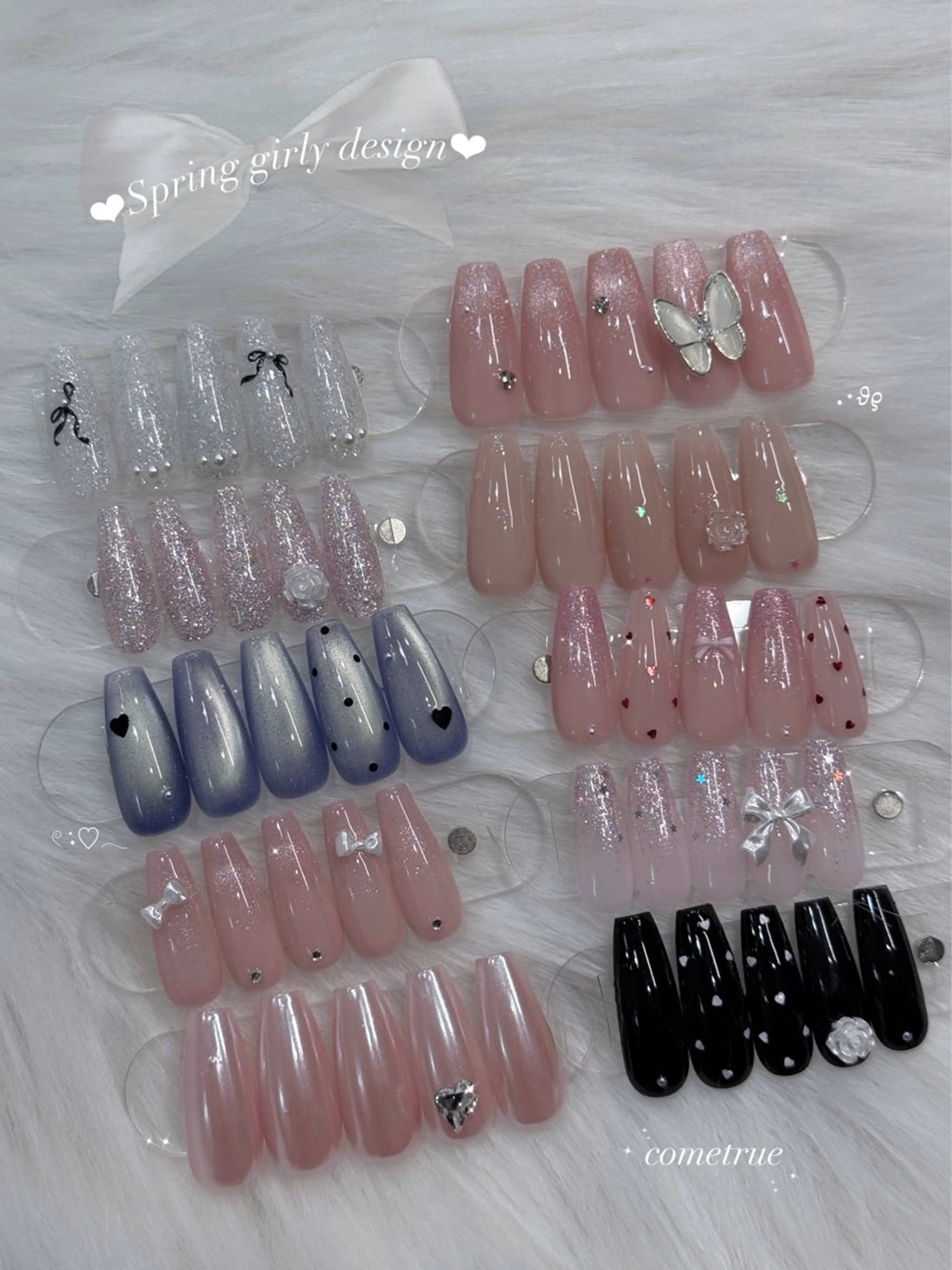 春定額デザインA♡シンプルガーリーネイル🎀【オフ無し】の写真