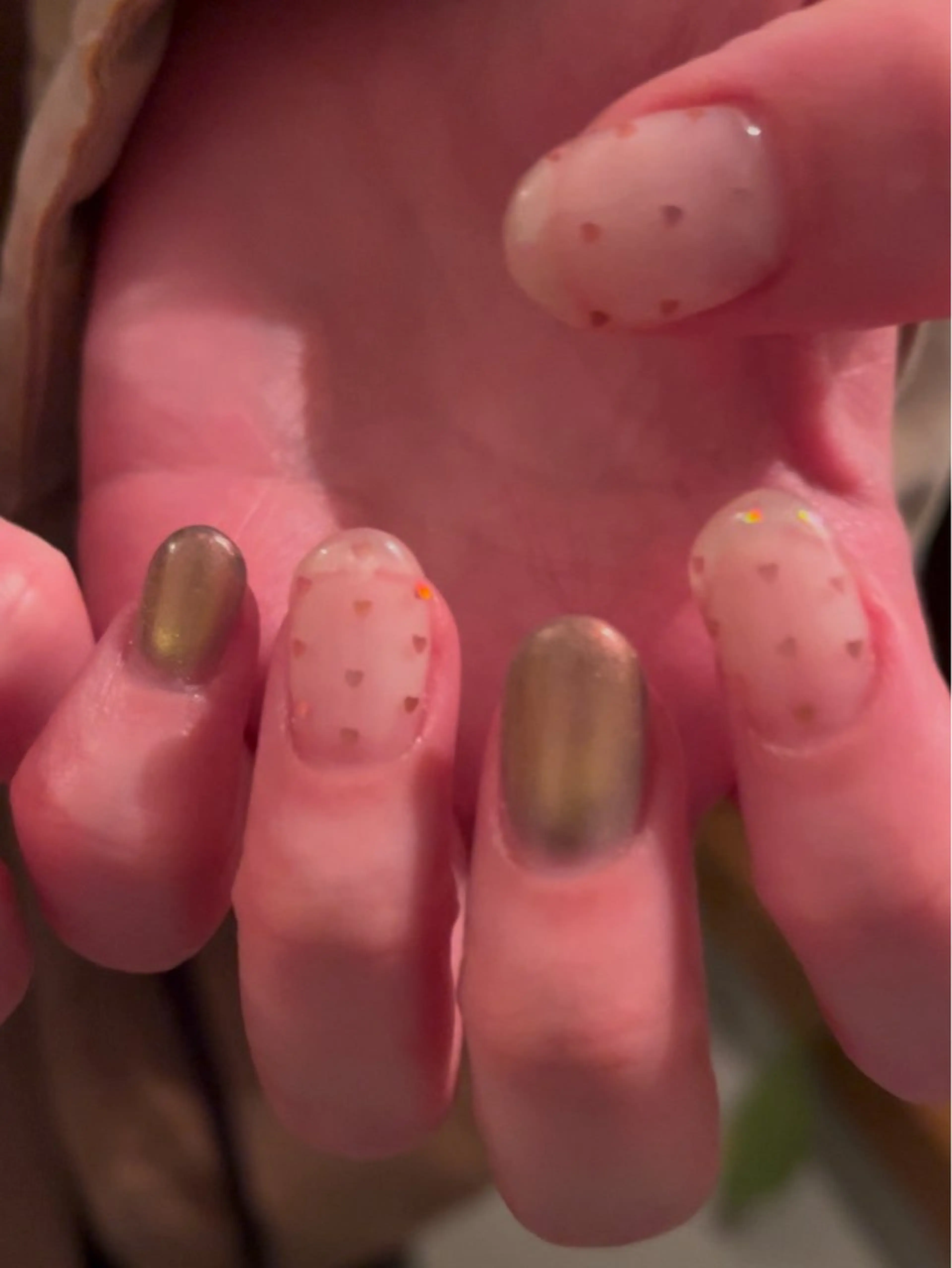 ネイル ハート マグネットネイル K Aのネイルデザイン