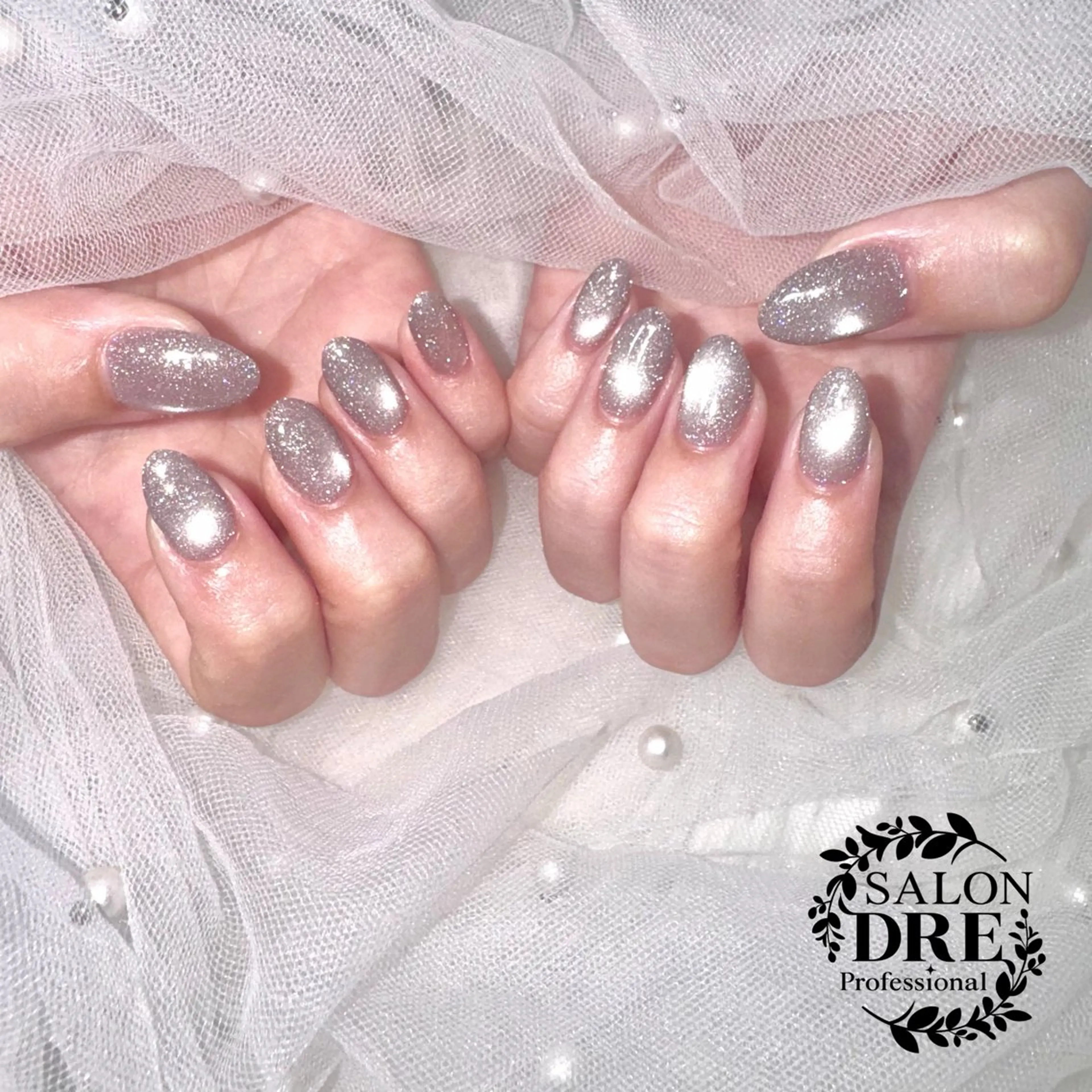 ネイル 長さ出し フラッシュネイル マグネットネイル マグネットワンカラー ワンカラーネイル salonDRE MIYUKIのネイルデザイン