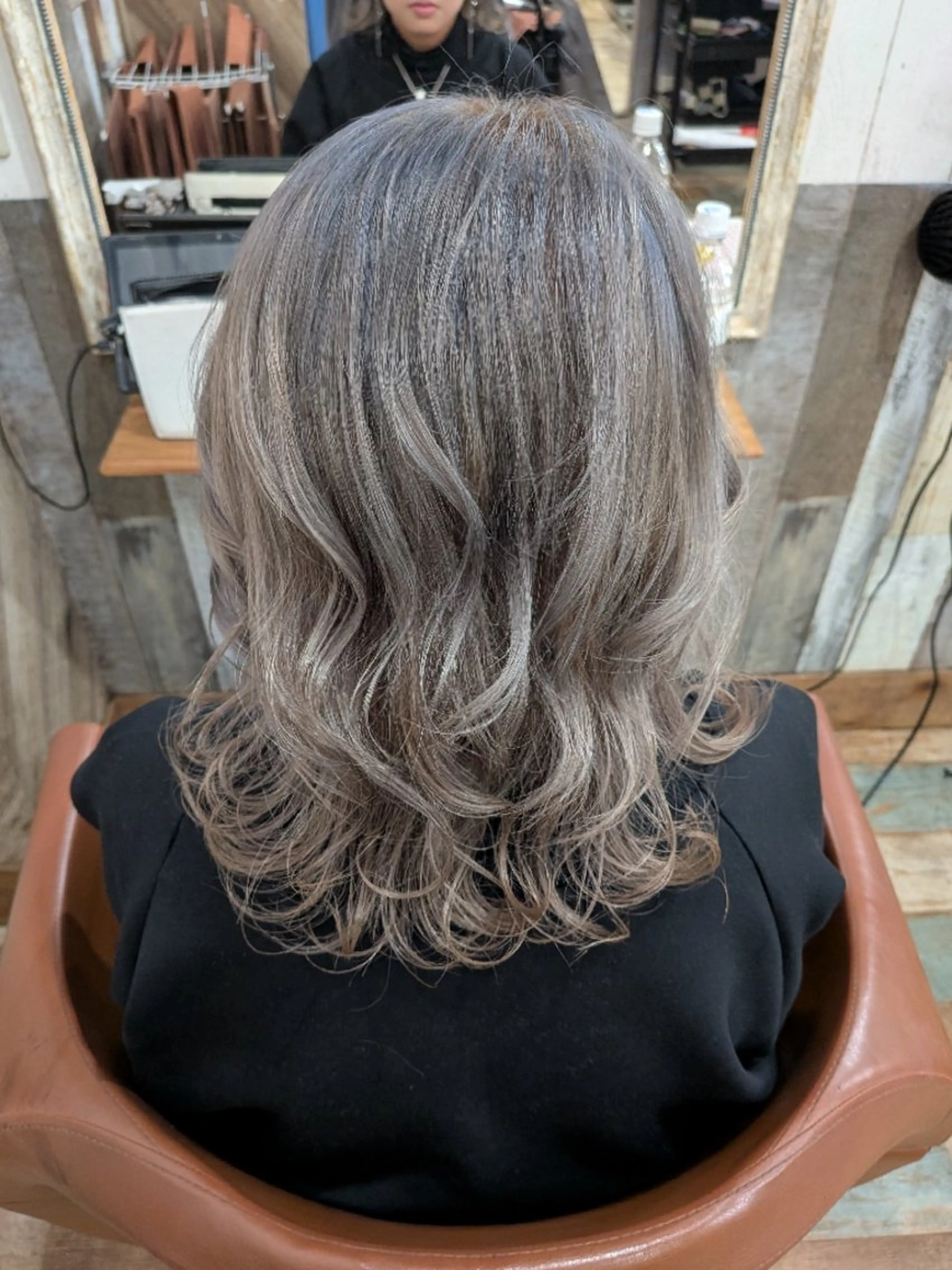 ミディアム ヘアカラー ヤマシタ ミサキのヘアスタイル