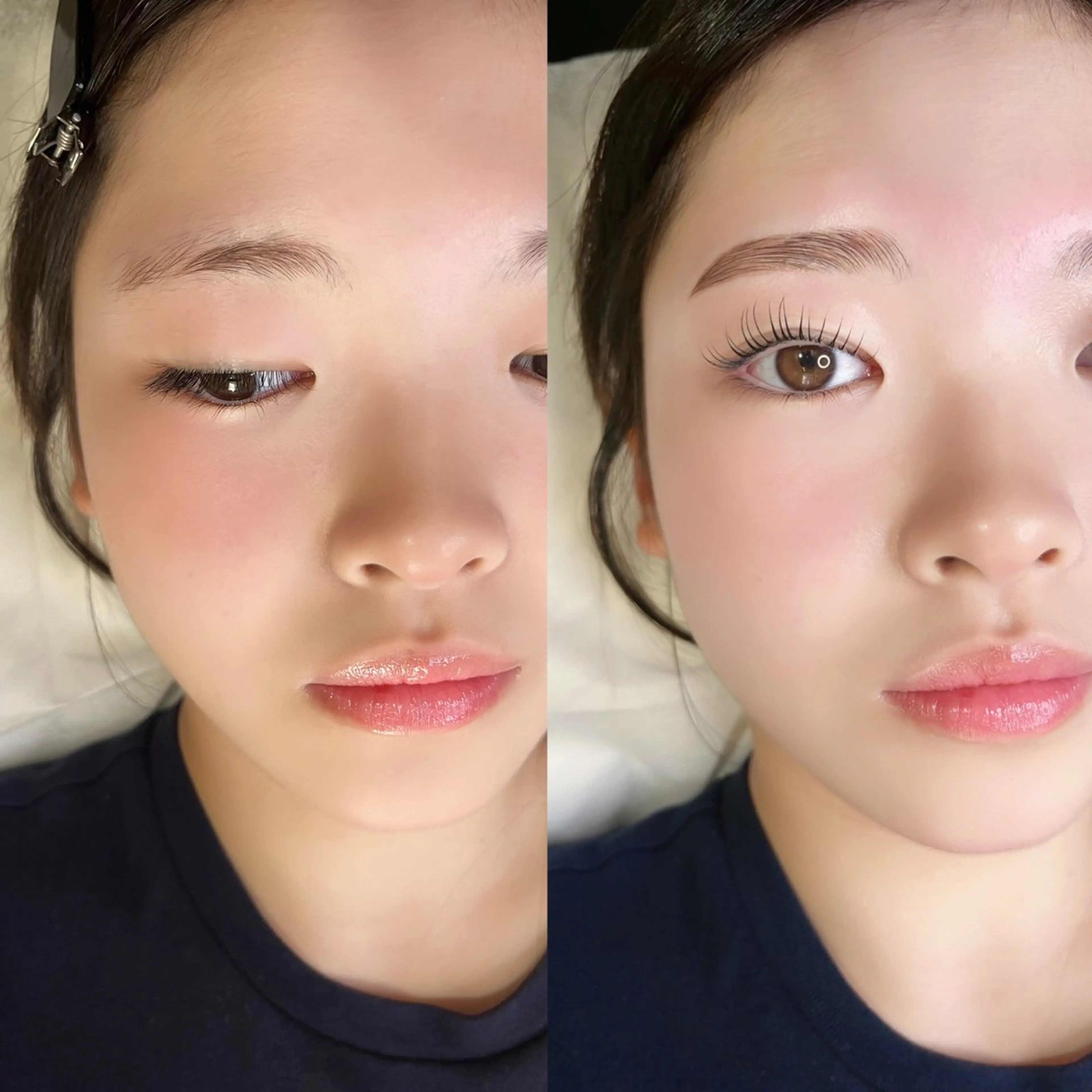 マツエク・マツパ 束感まつ毛 ナチュラル 一重×まつ毛パーマ 眉毛/まつ毛パーマ/WAX脱毛 Navillera 自由が丘所属・眉毛／まつ毛サロン Ayamiのマツエク・マツパデザイン