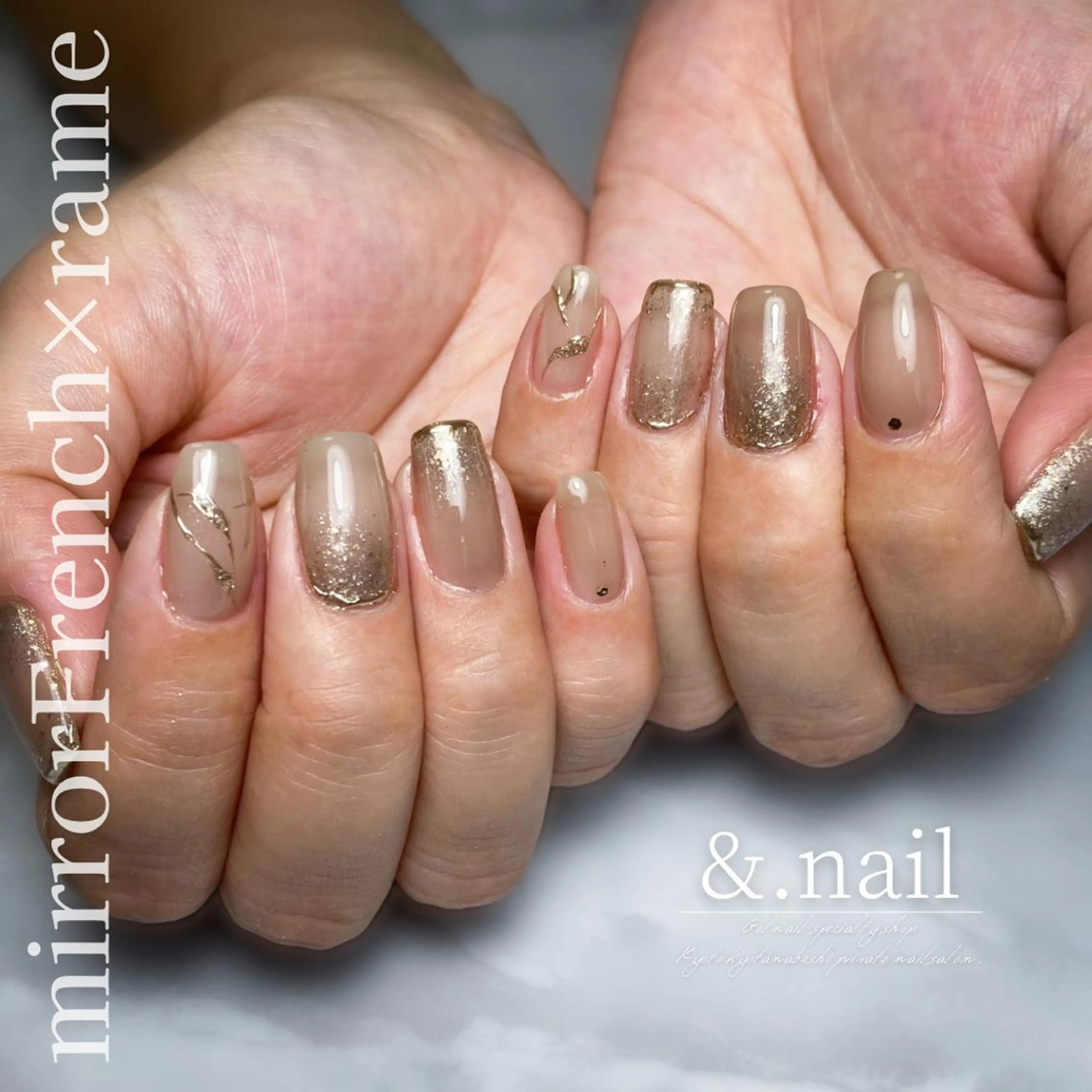 ネイル ハンドネイル &.nail/ ニュアンス/持込み可のネイルデザイン