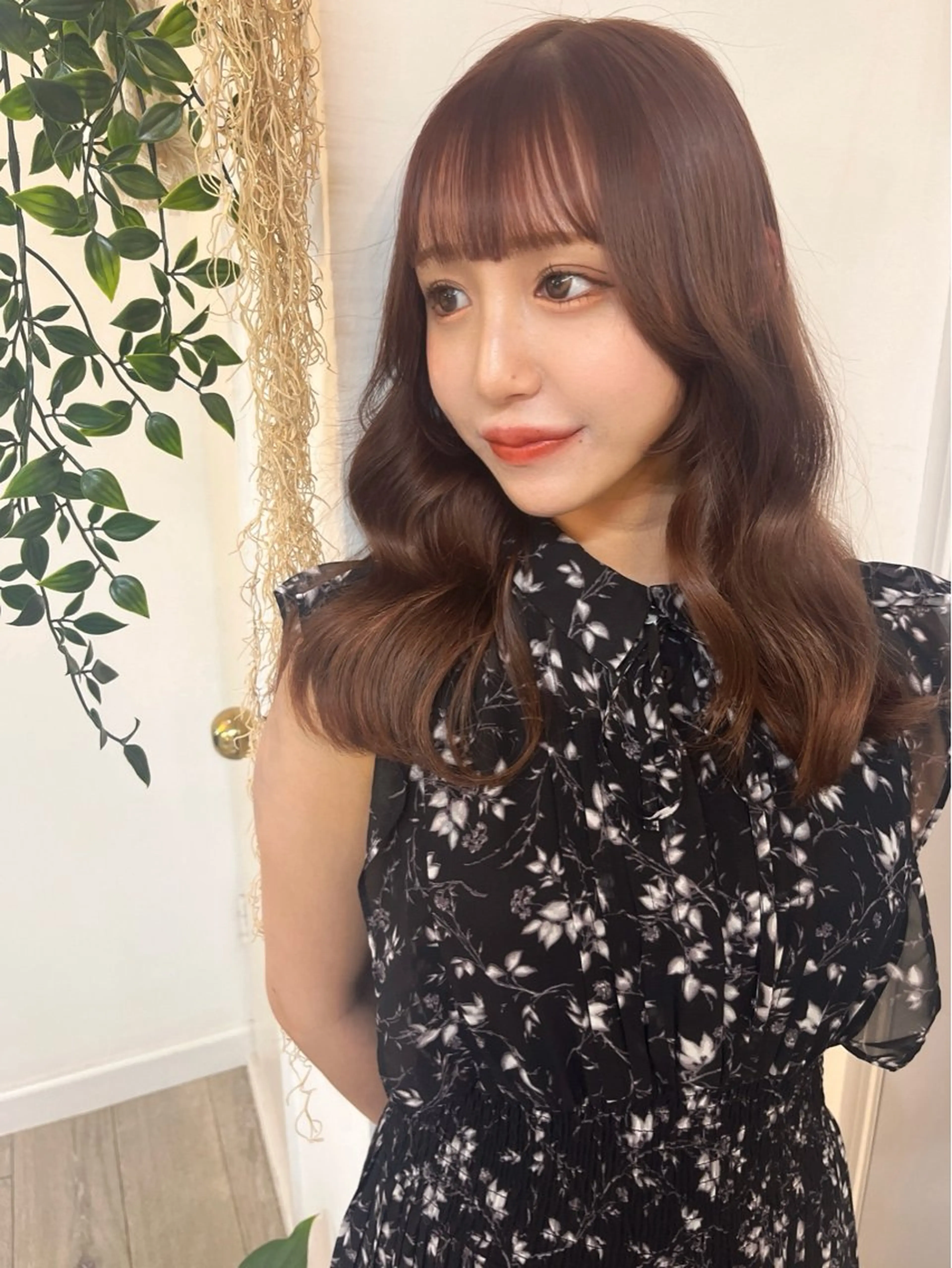 ミディアム 前髪&顔周りカット/ 韓国レイヤー/シバタのヘアスタイル