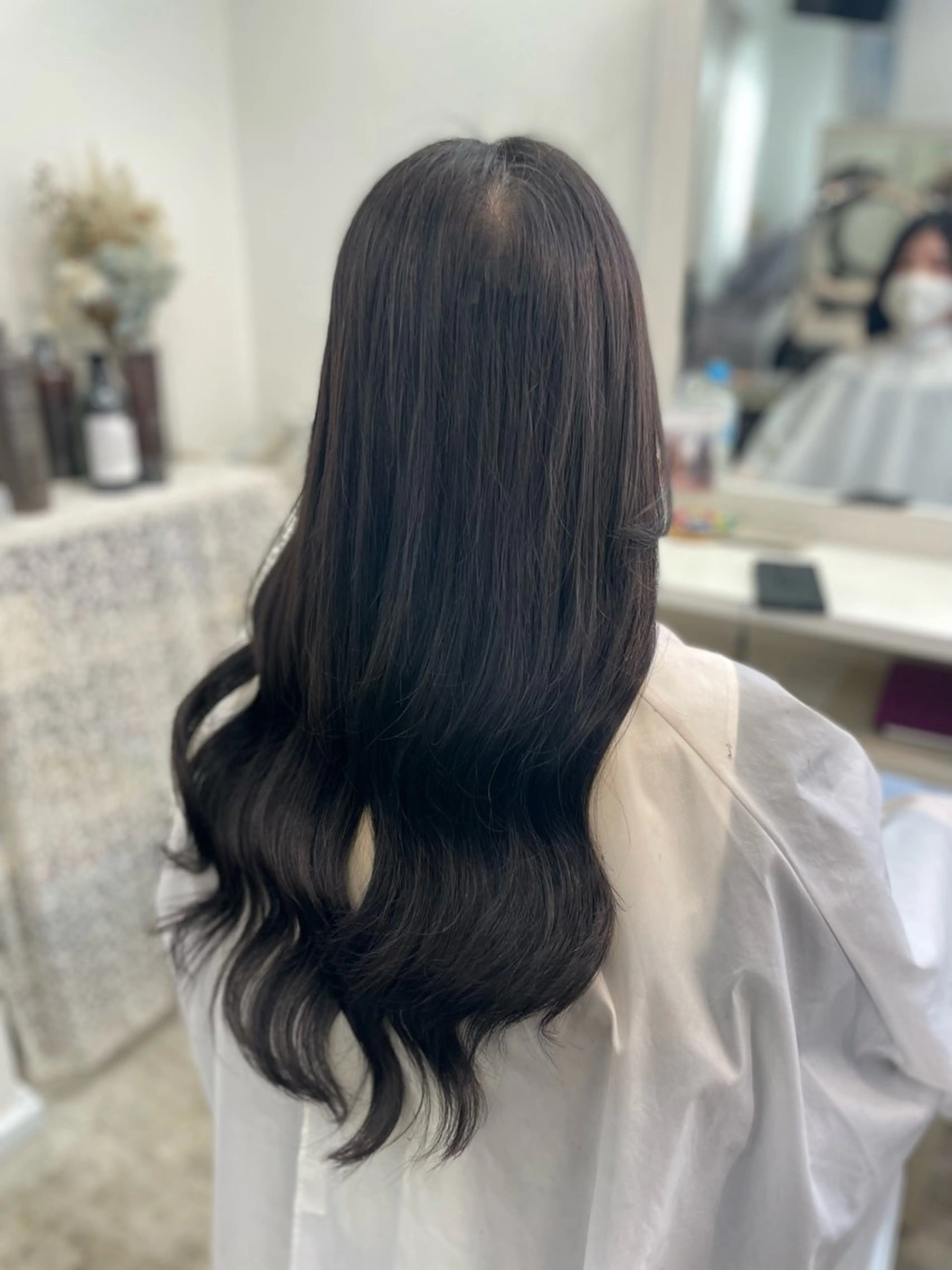 ロング カラー カット ヘアカラー エクステ ヘアセット 韓国ヘア🤍髪質改善 🇰🇷AKANEのヘアスタイル