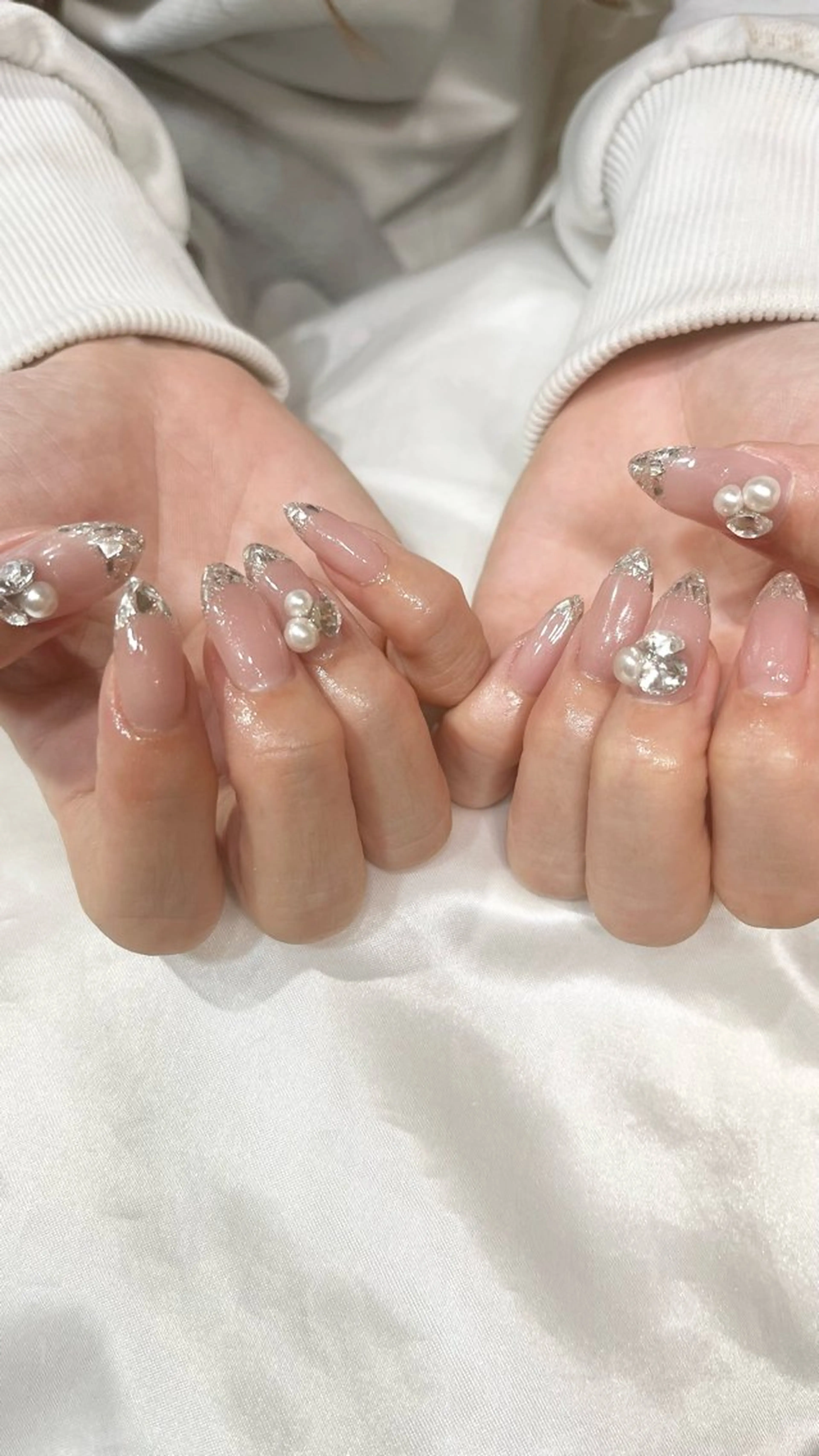 ネイル フレンチネイル ガラスフレンチ ハンドネイル nailsister ただのネイルデザイン