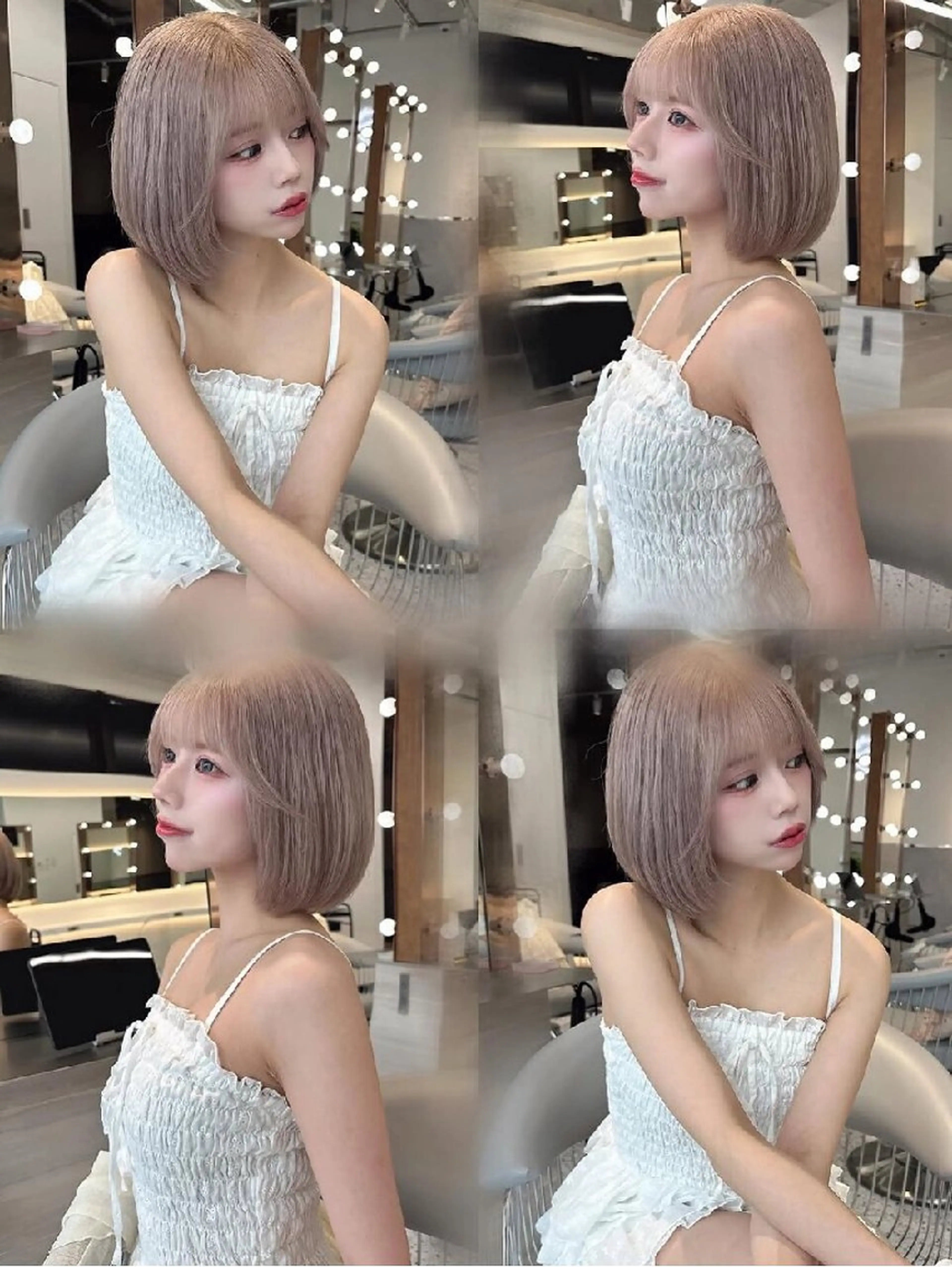 ショート カラー ヘアカラー トリートメント Lond Roleのヘアスタイル