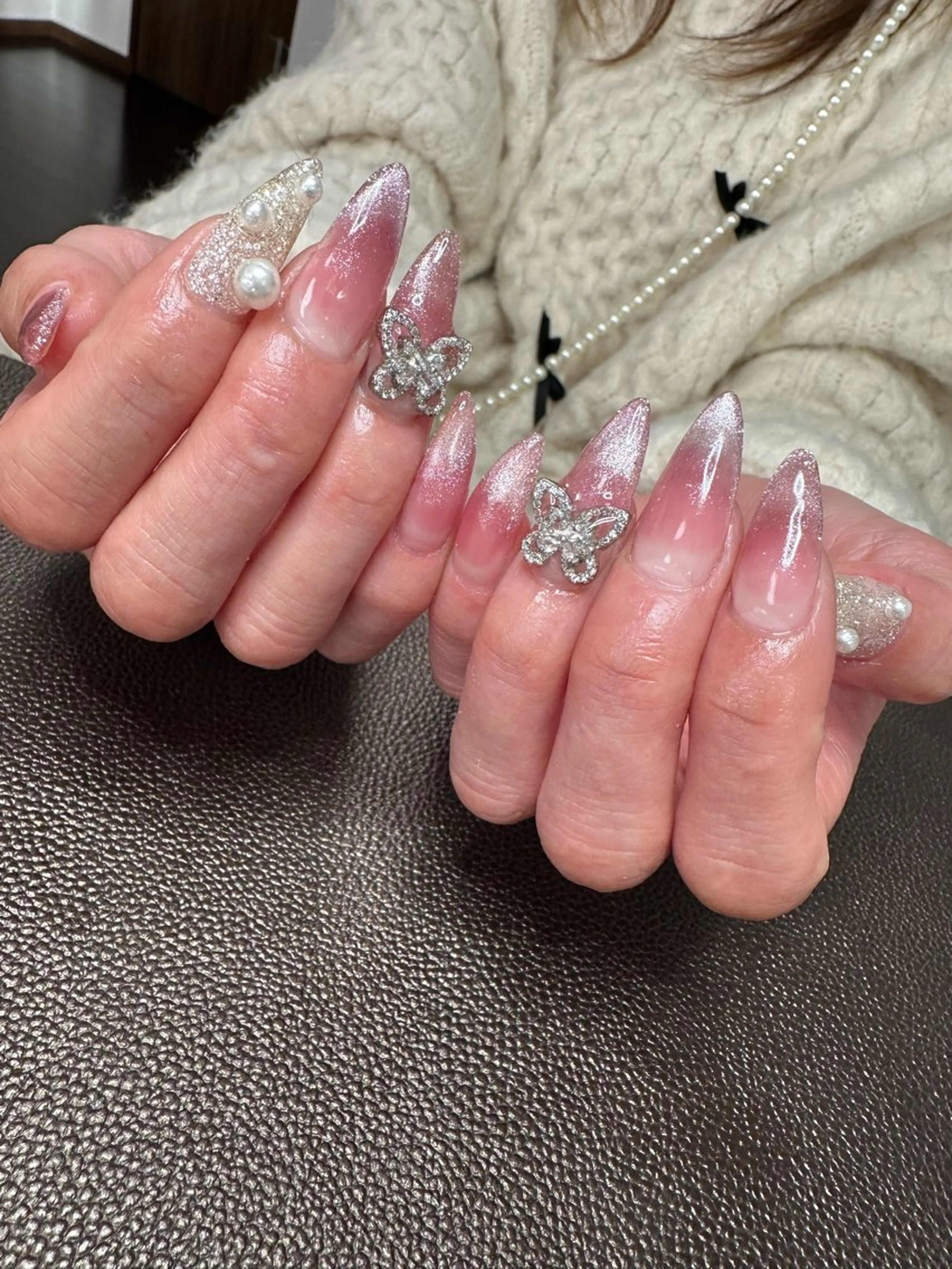 ネイル ロングネイル ハンドネイル private nail salon Sugar所属・Sugar Erikaのネイルデザイン