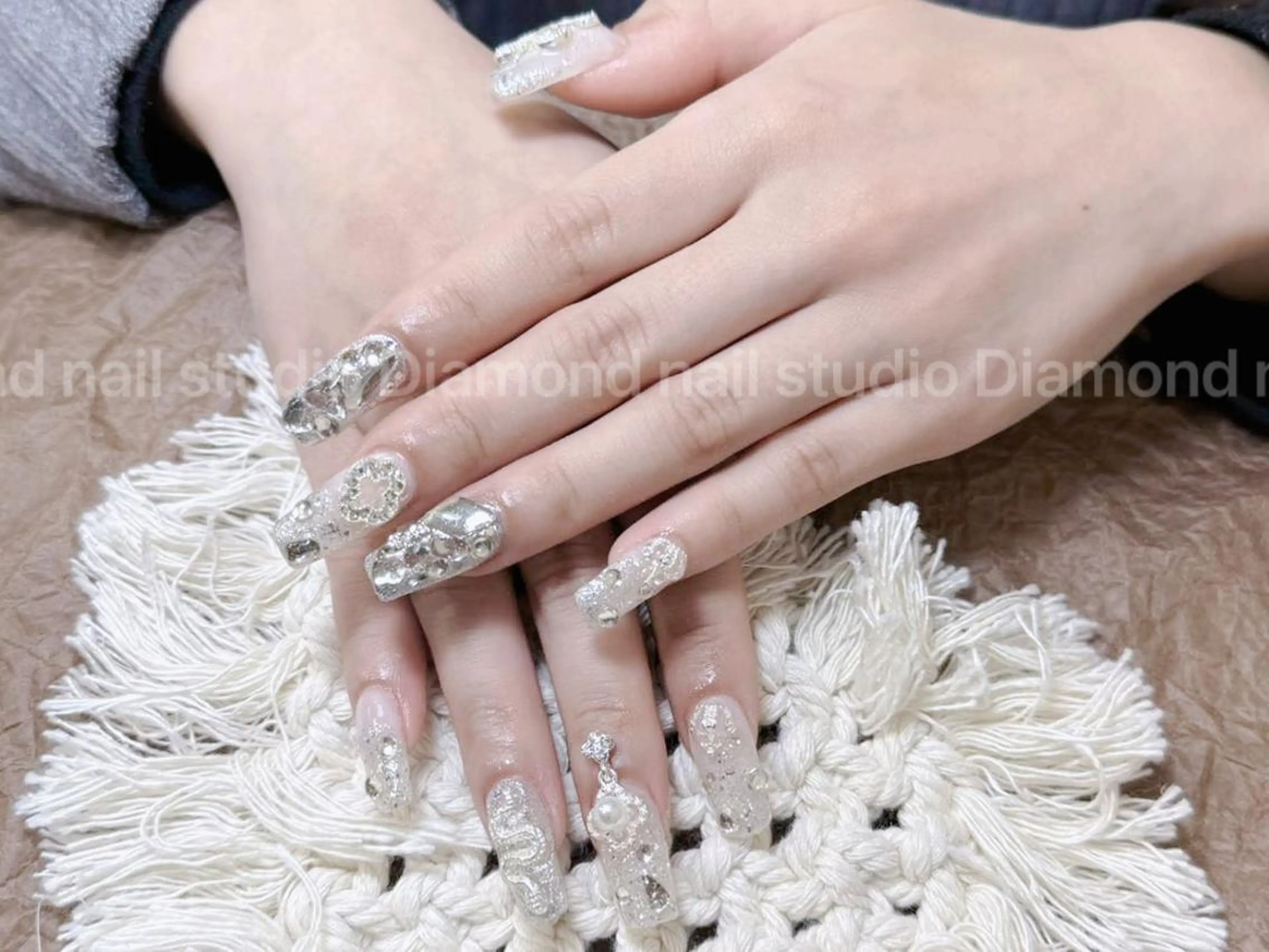 ネイル 持ち込み ハンドネイル DIAMOND 💦のネイルデザイン