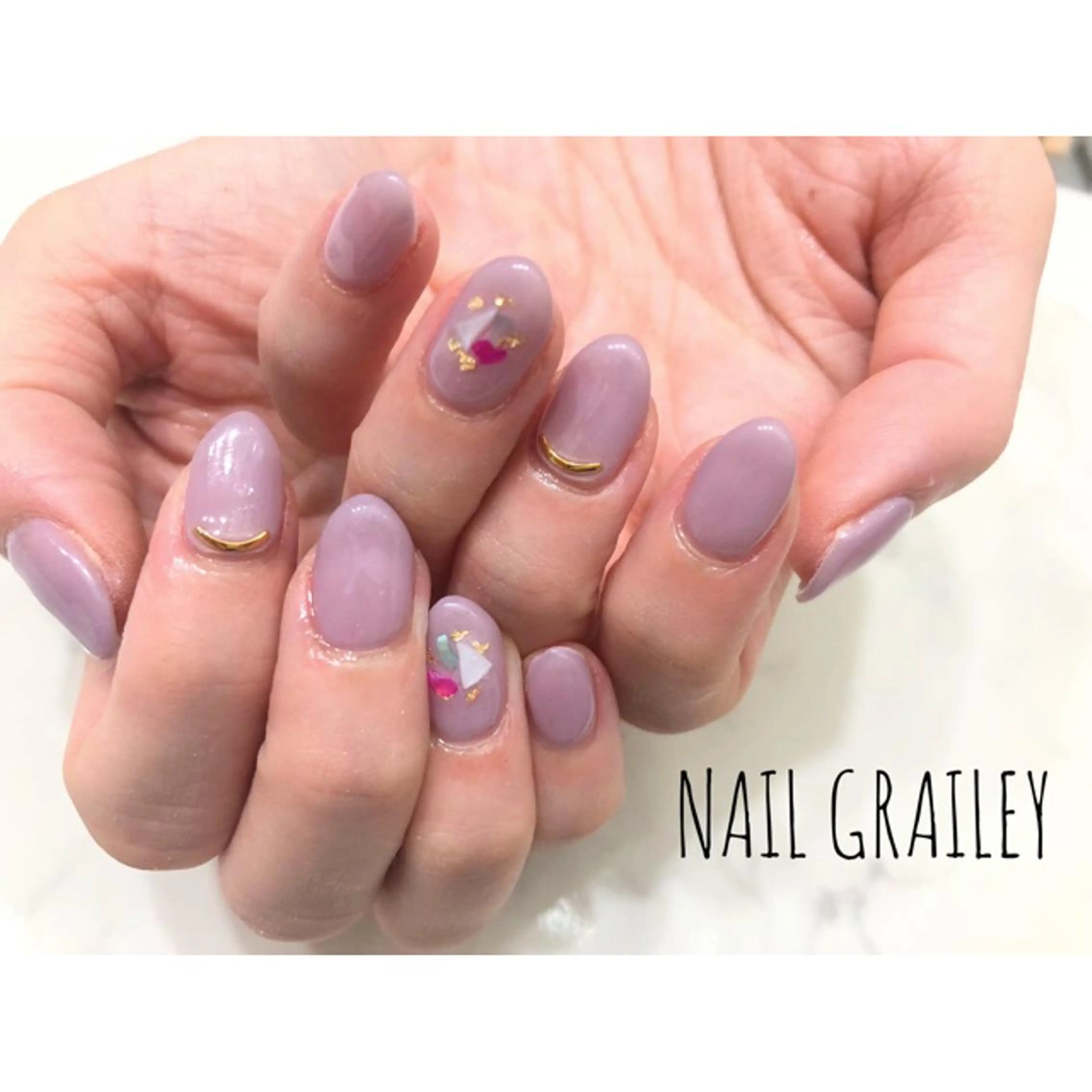 ネイル アートネイル ワンカラーネイル nail makoのネイルデザイン