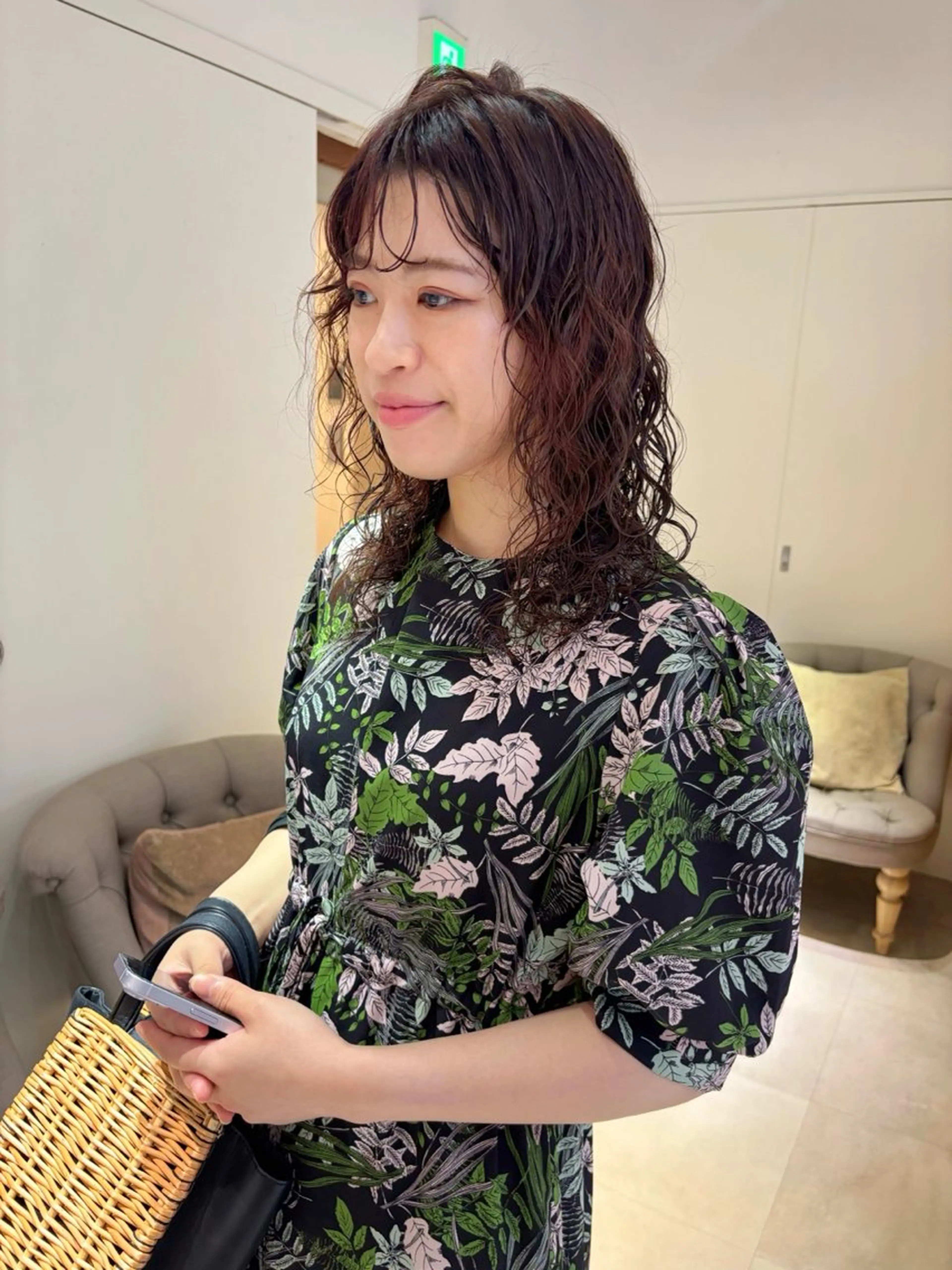 ミディアム パーマ カット パーマ 齋藤 咲のヘアスタイル