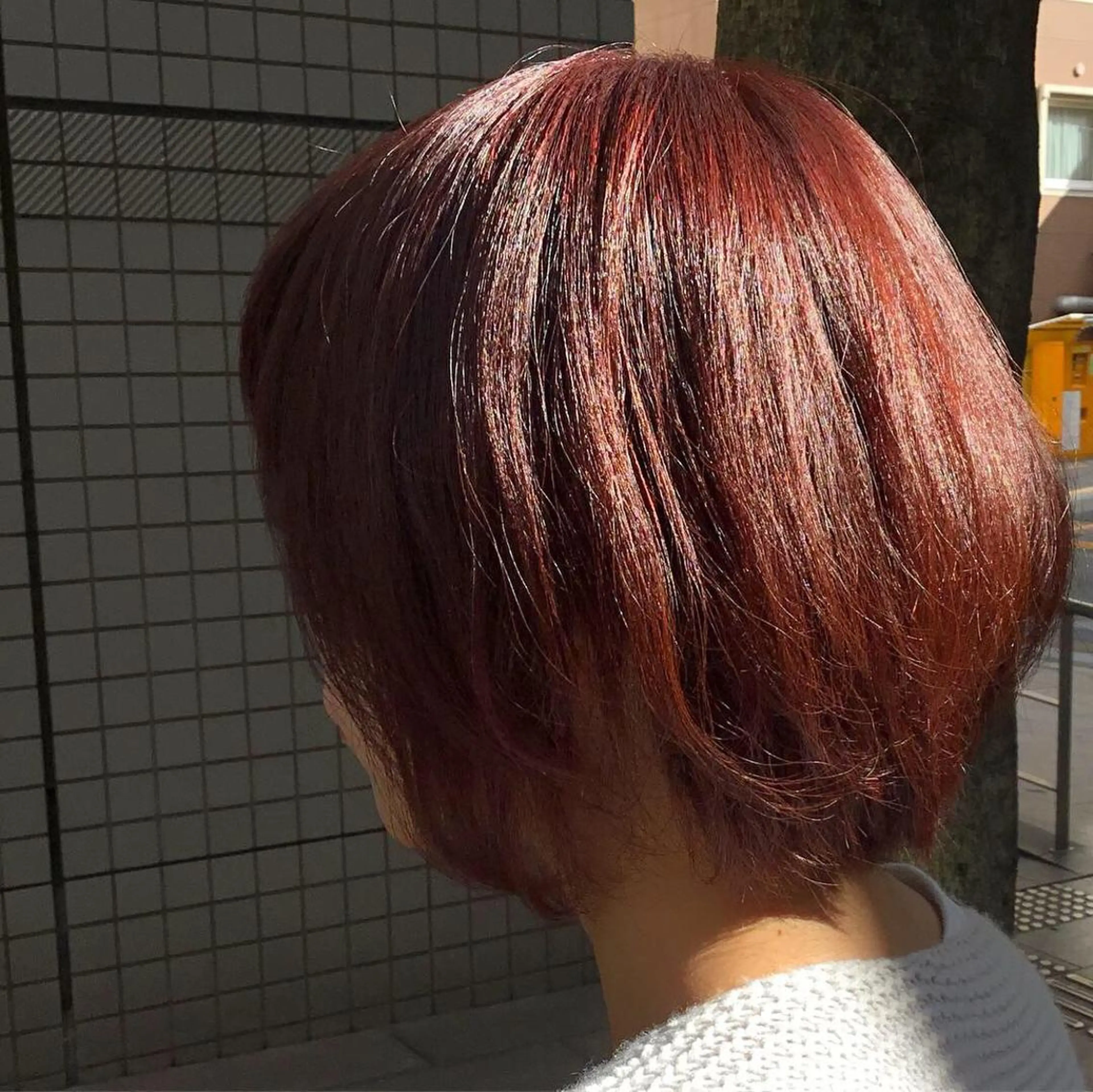 ショート カラー パーマ 金崎 新吾のヘアスタイル