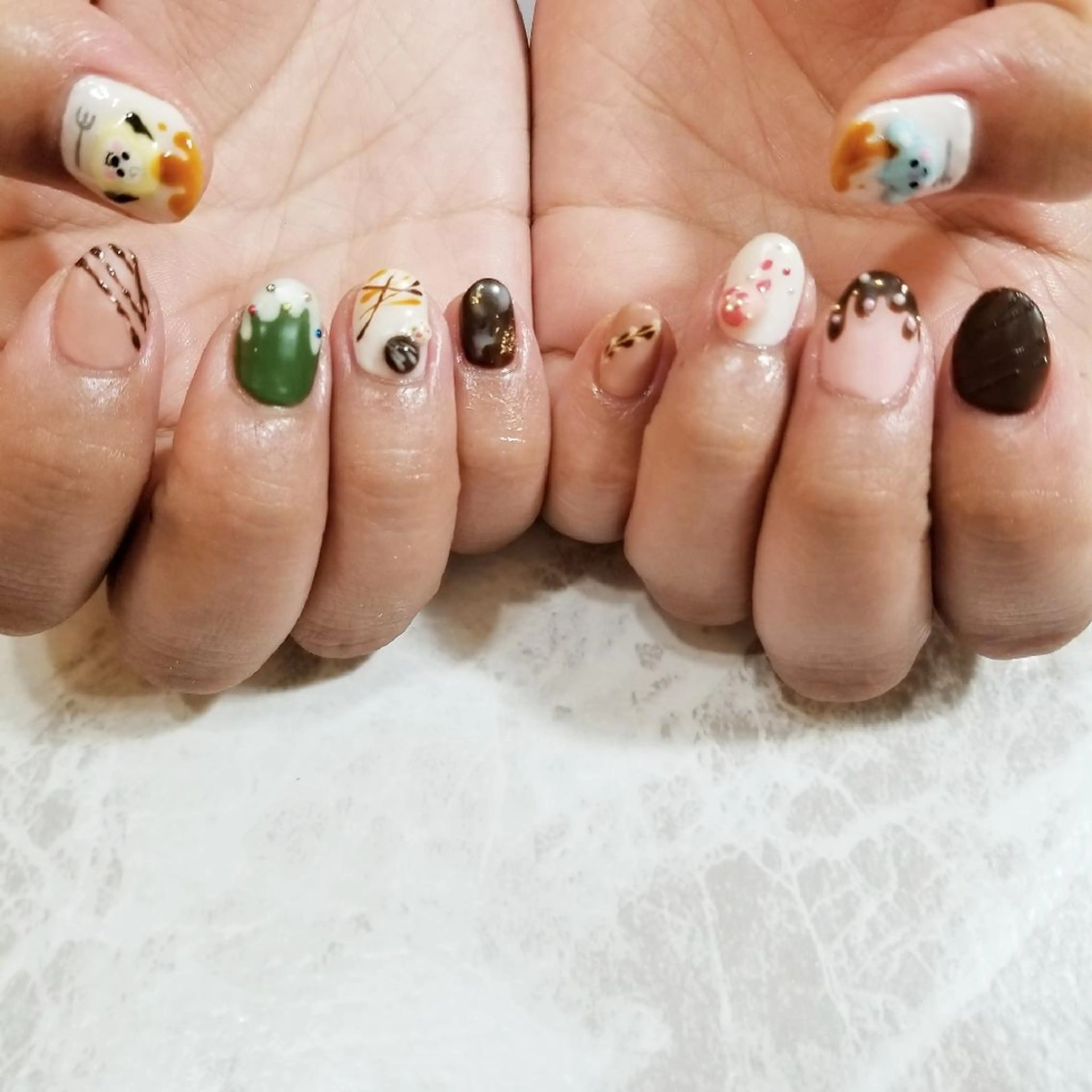 ネイル バレンタイン ハンドネイル nailatelier nijiiro.所属・nijiiro🌈 サトウのネイルデザイン