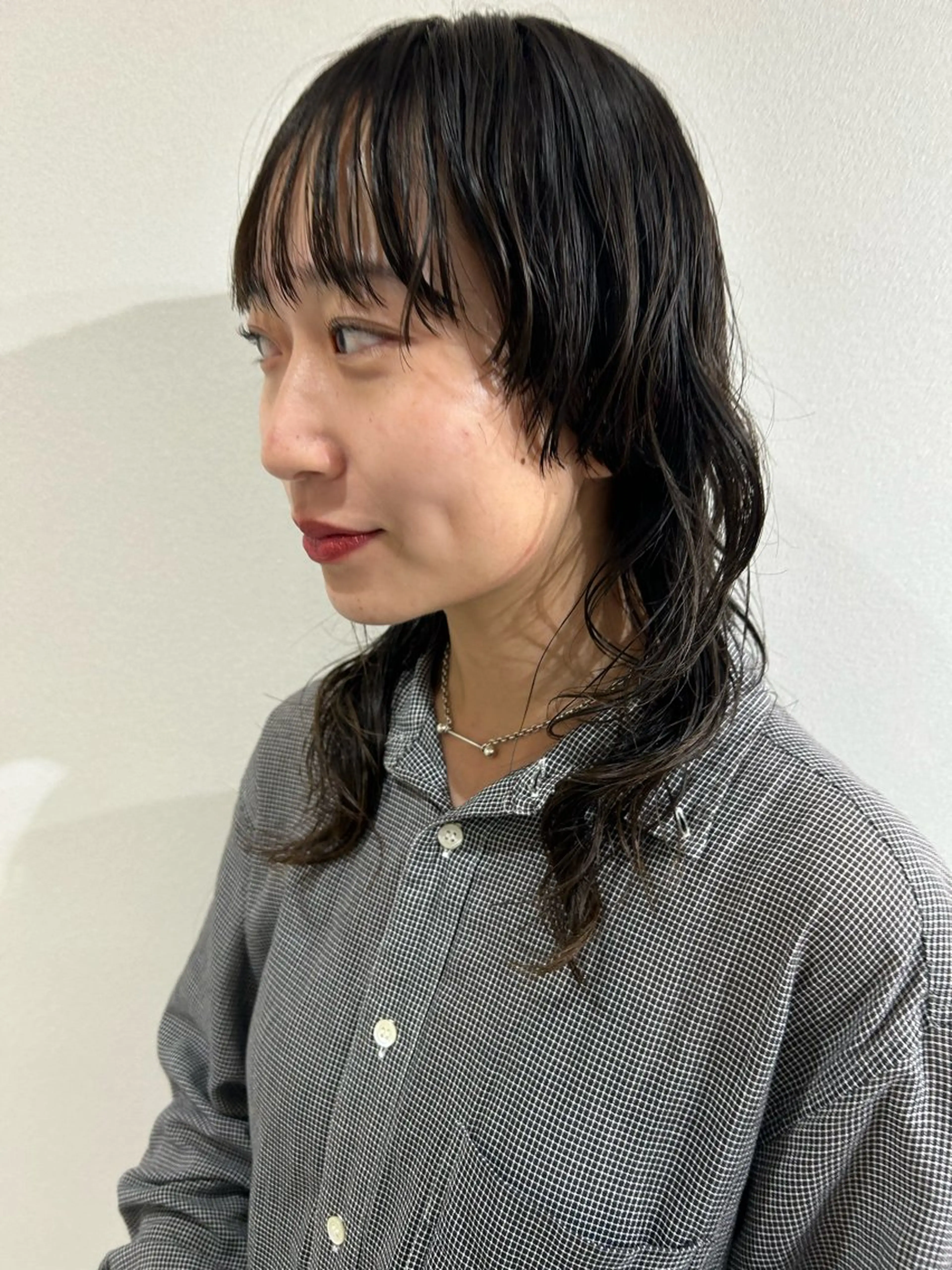 ミディアム パーマ ミディアムパーマ ウルフカット ニュアンスパーマ カット パーマ トリートメント 🩰ニシムラヒカリ 半個室salon♡*のヘアスタイル