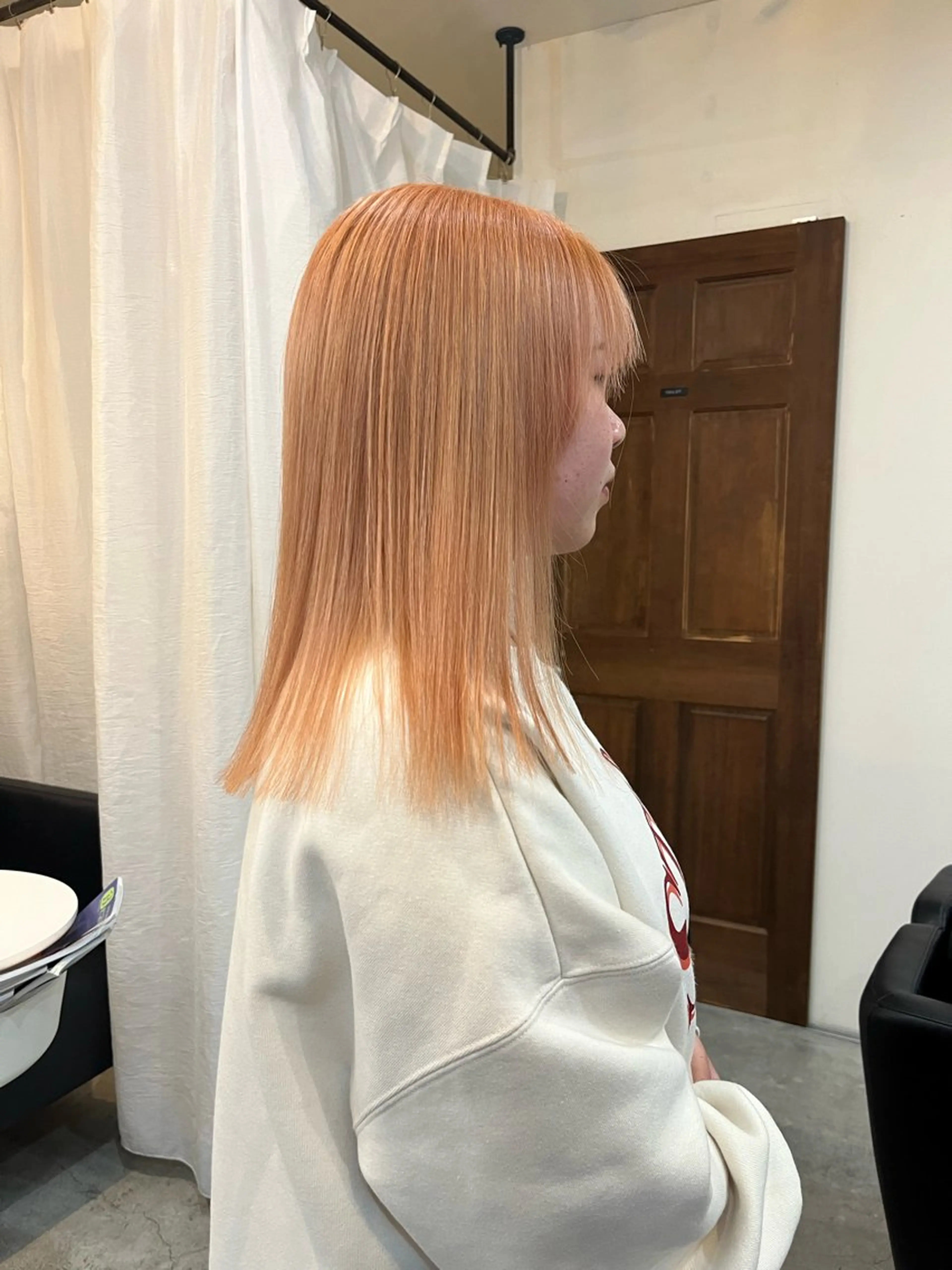 ミディアム カラー カット ヘアカラー トリートメント パーマ／透明感 🍃Hidetoraのヘアスタイル