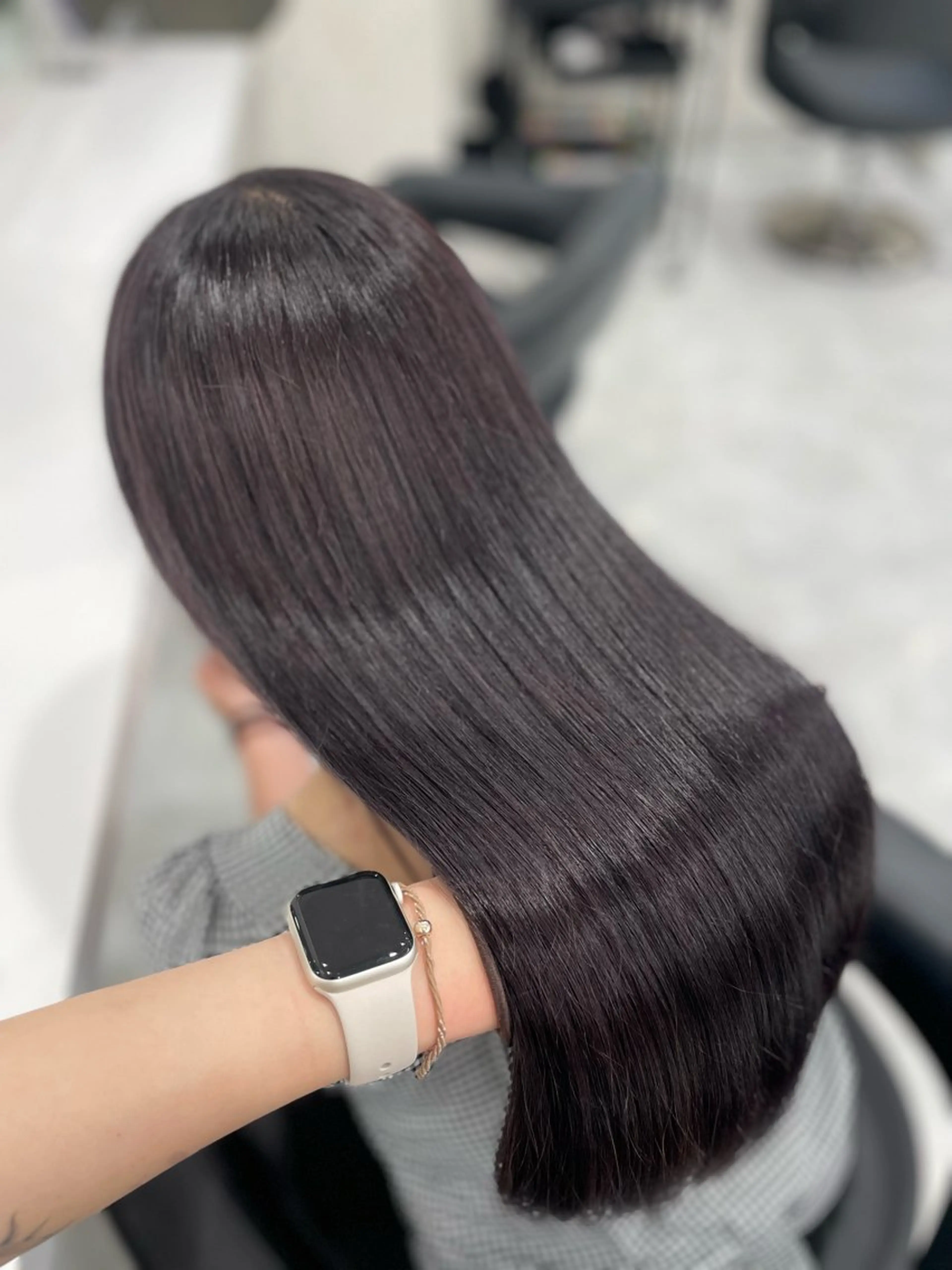 ロング カラー ヘアカラー トリートメント ハイトーン🤍ブロン ド🤍MISAKIのヘアスタイル