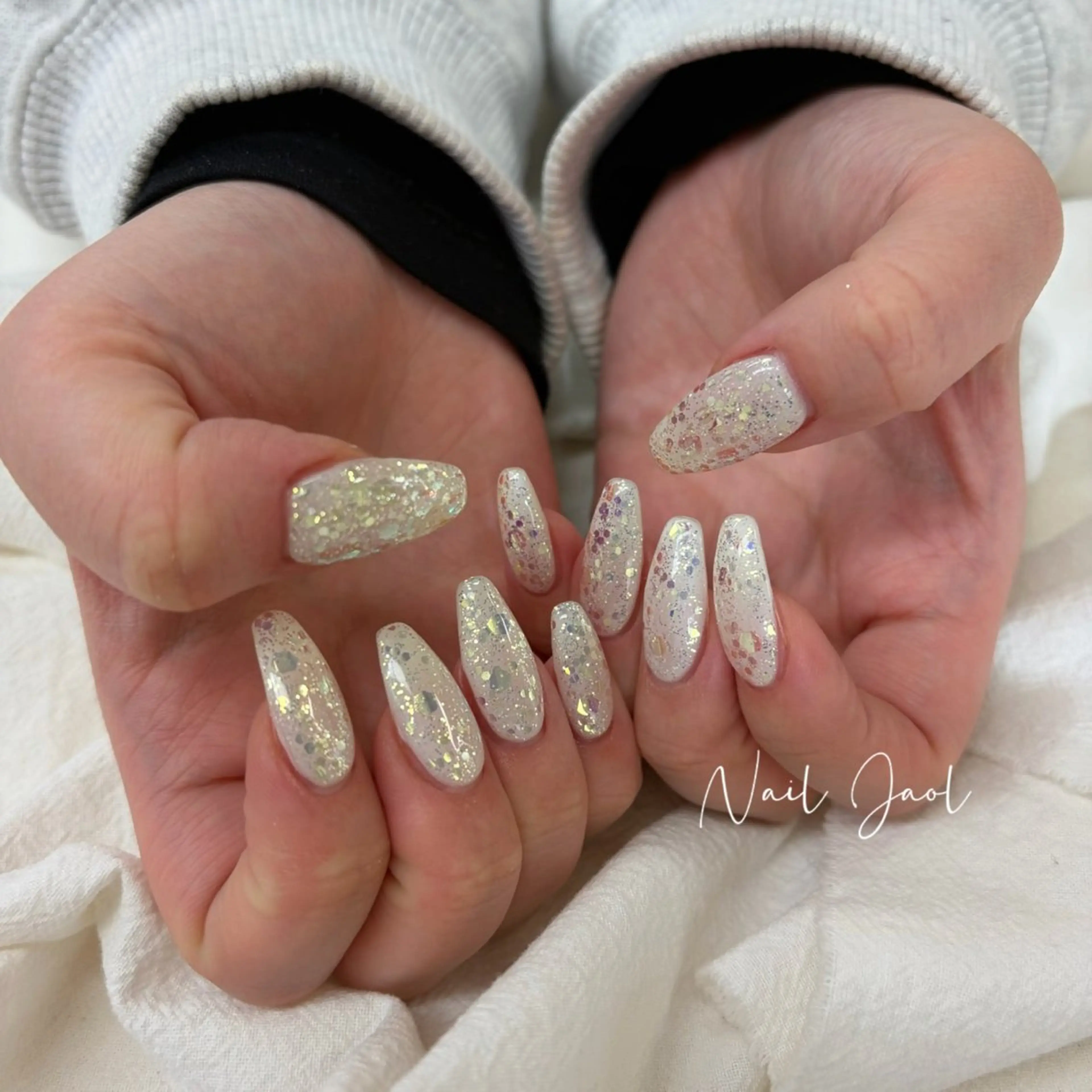 ロング 韓国風ヘア ハンドネイル nail jaol池袋店所属・ネイルJaol 池袋のネイルデザイン