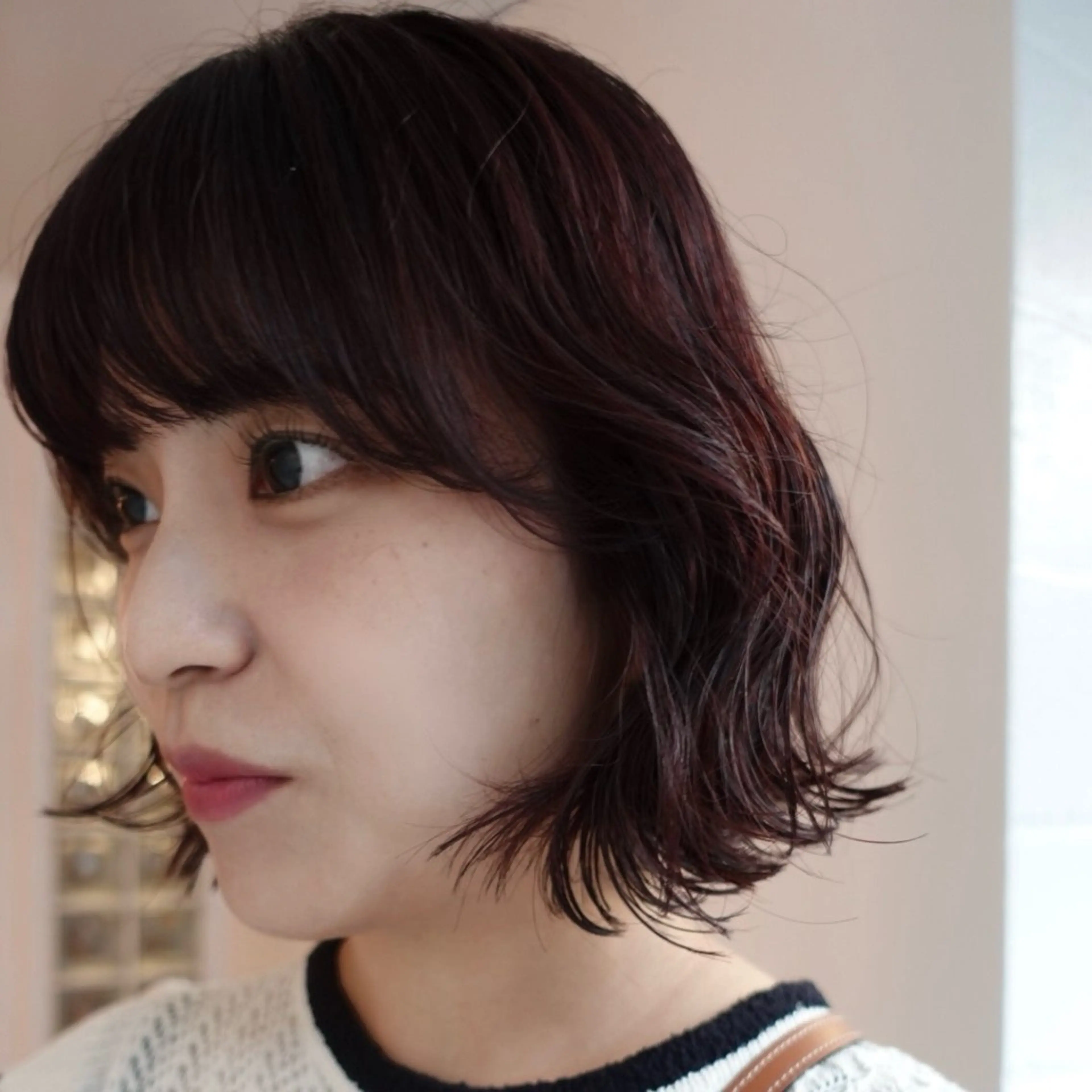 ショート カラー ヘアアレンジ ブリーチ ブラウンカラー ラベンダーカラー ラベンダーブラウン ブリーチなしカラー カット ヘアカラー 🌐サトウ リョウ🌐のヘアスタイル