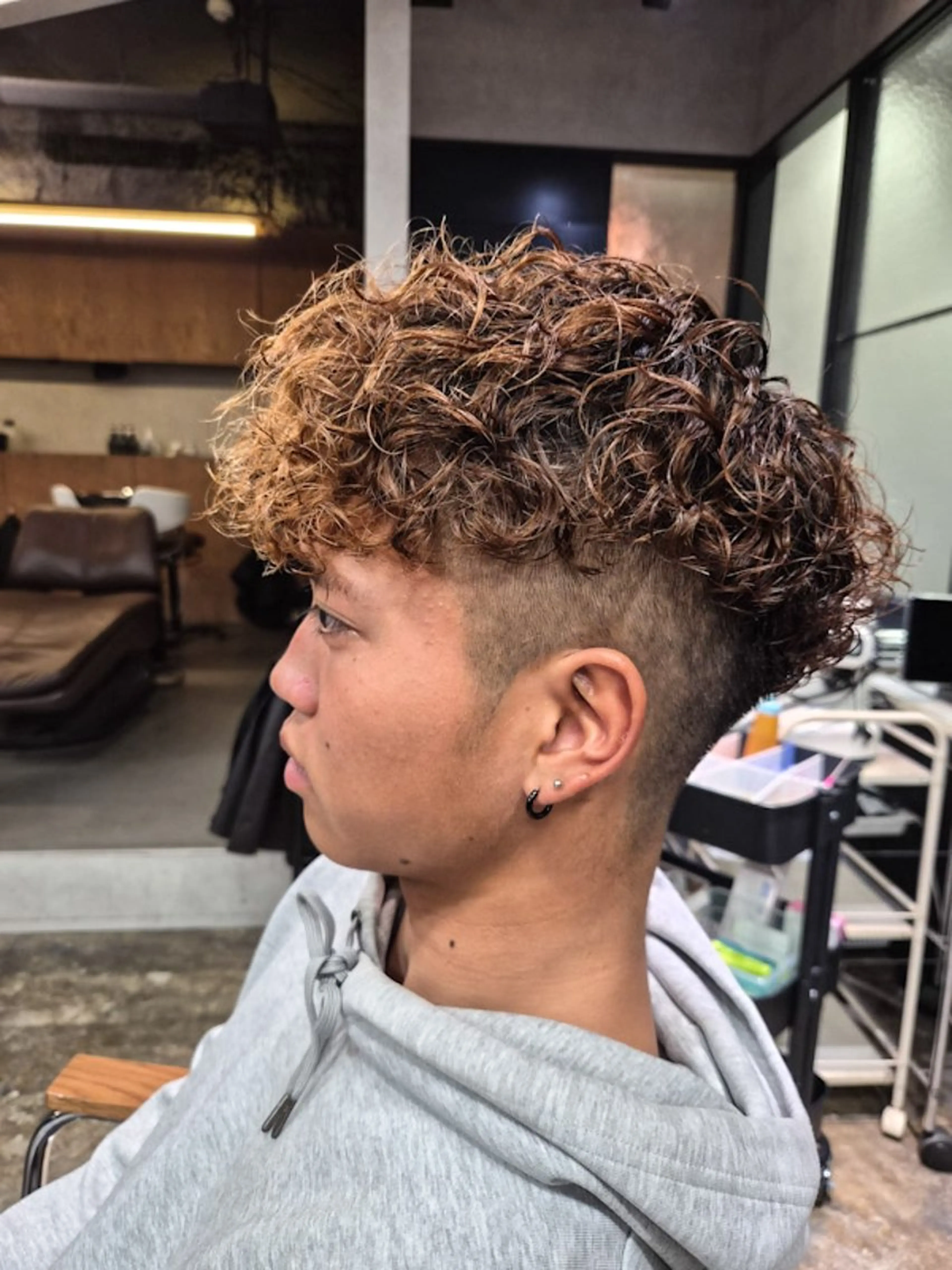 ☀️スペインカール+メンズカットの写真