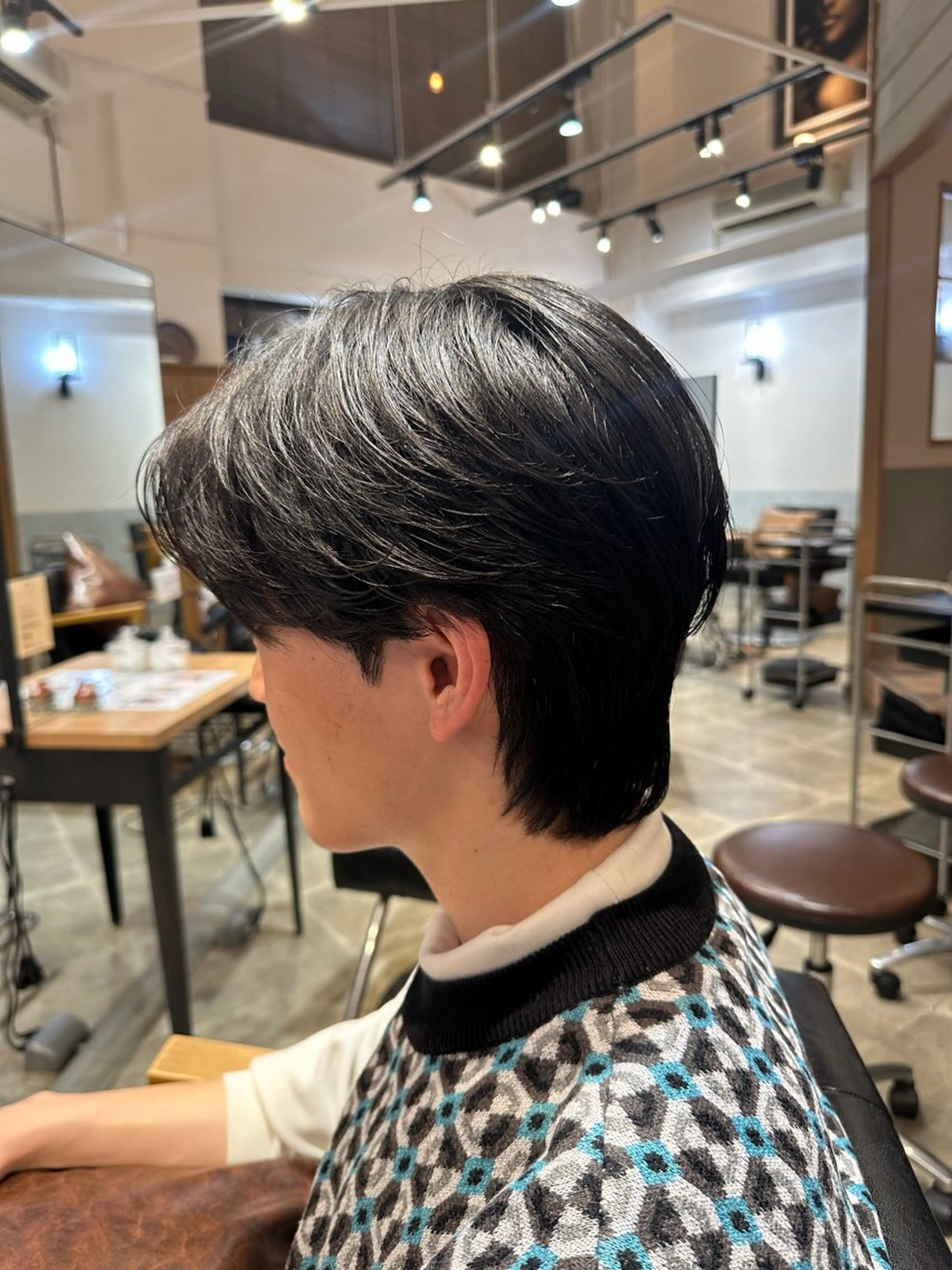 メンズ センターパート メンズ韓国風 メンズウルフカット ウルフカット La bonheur hair reve 池袋店所属・🐈‍⬛ マナカ🐈‍⬛のヘアスタイル