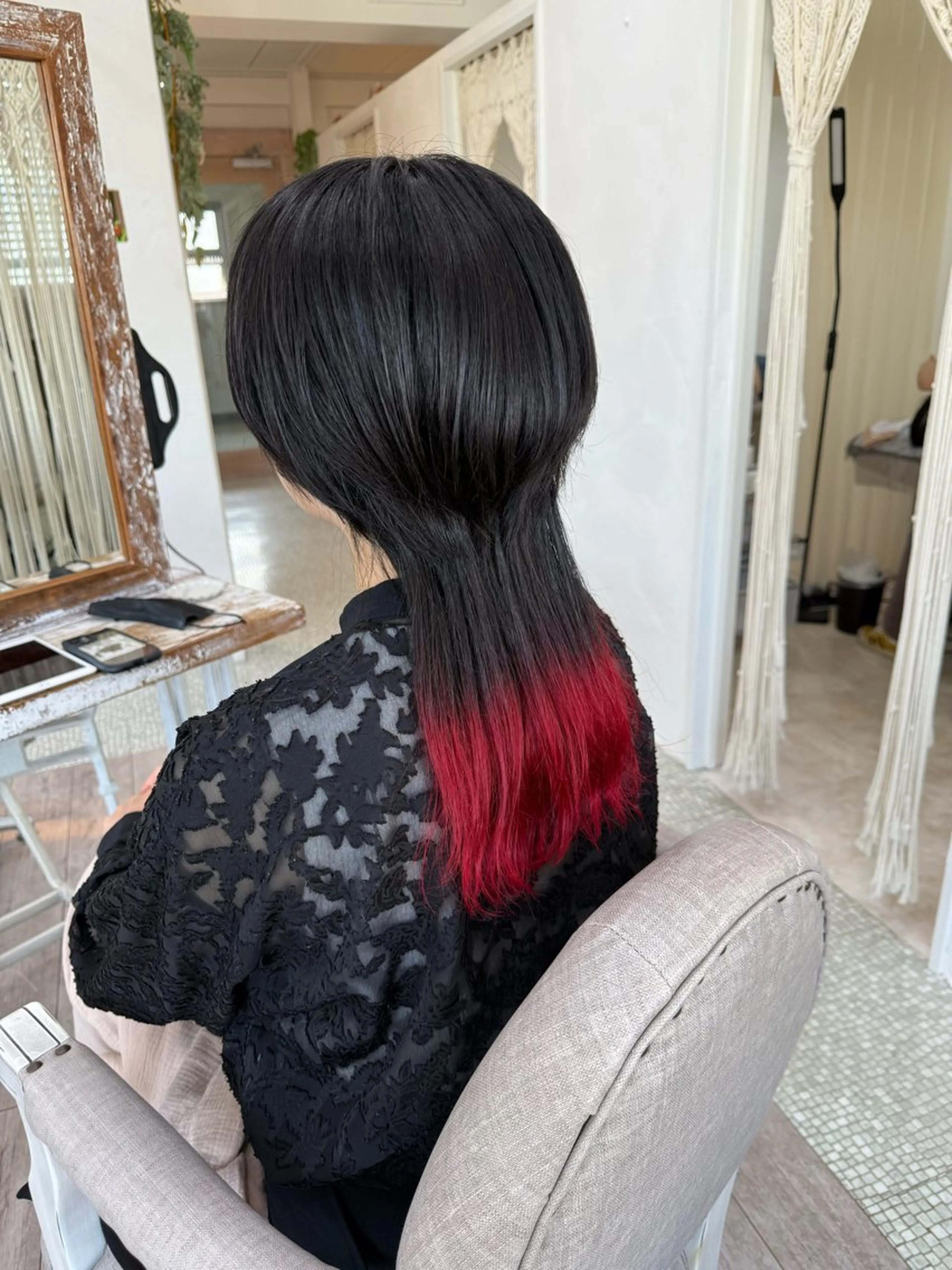 ミディアム カラー あしかが ゆいとのヘアスタイル