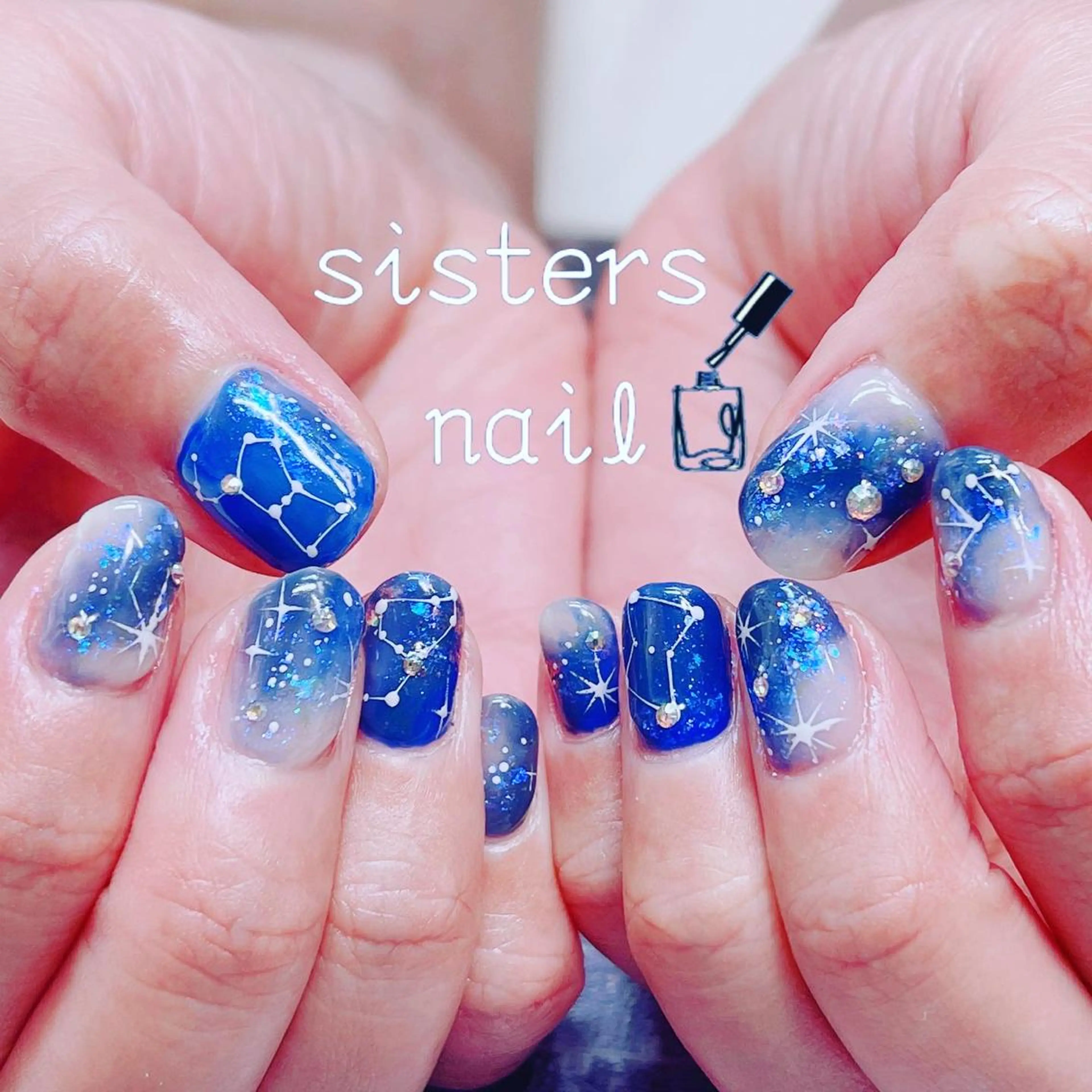 ネイル アートネイル ジェルネイル ショートネイル 夏ネイル ハンドネイル ハンドケア sisters nail.fのネイルデザイン