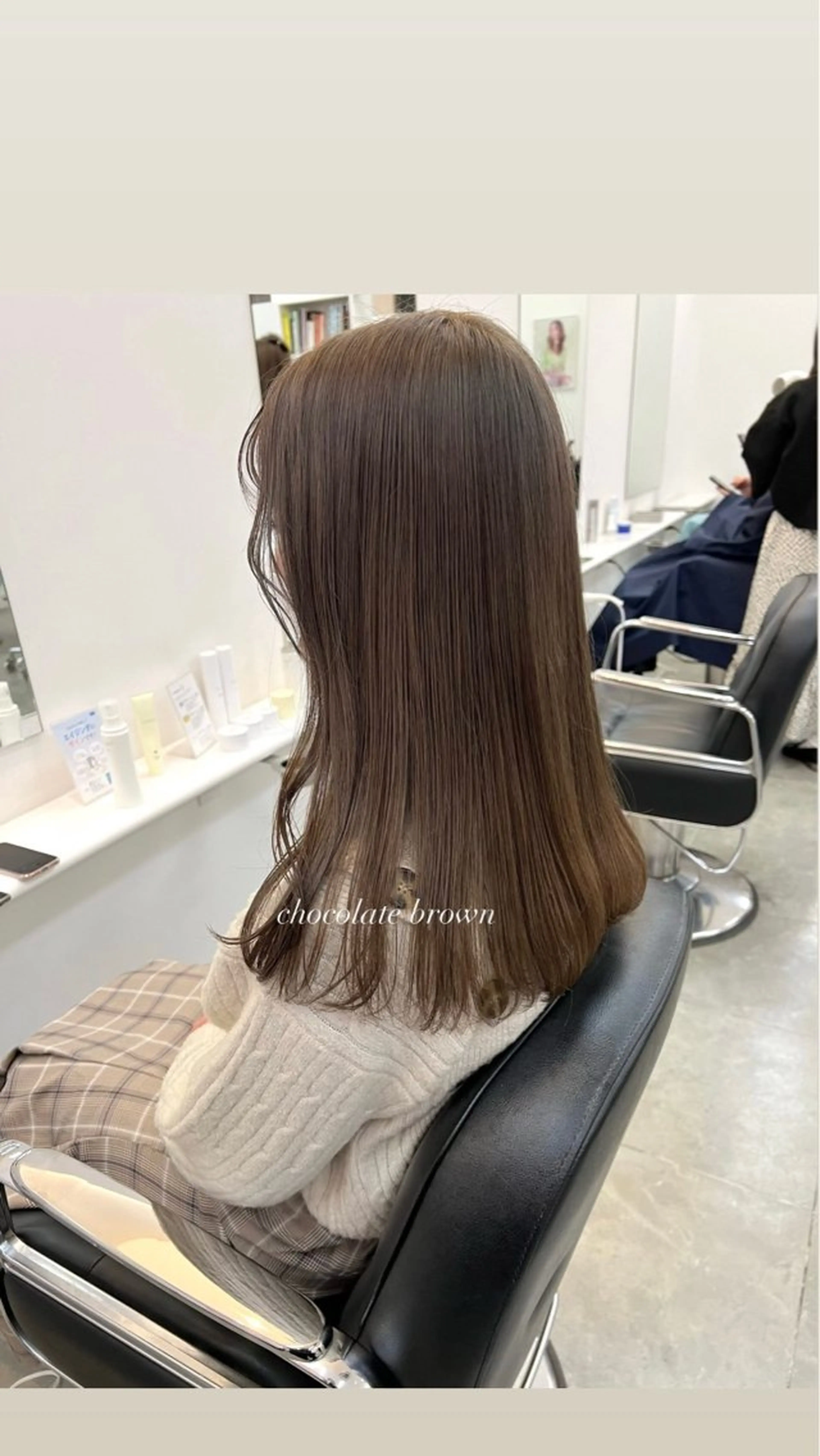 セミロング ヘアカラー ParveMix 宮﨑 梨里のヘアスタイル