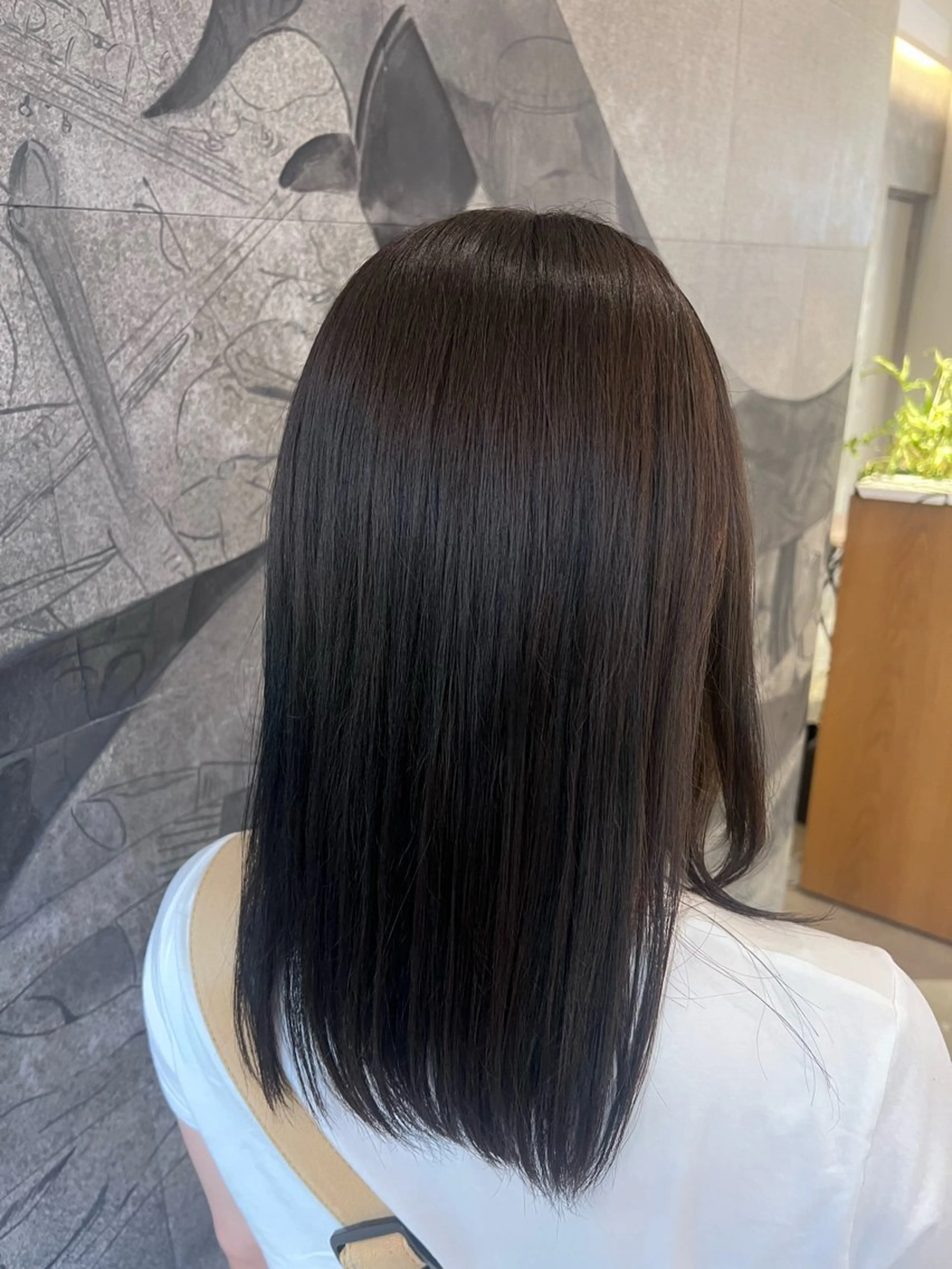 セミロング ヘアカラー suzuna 🫧のヘアスタイル