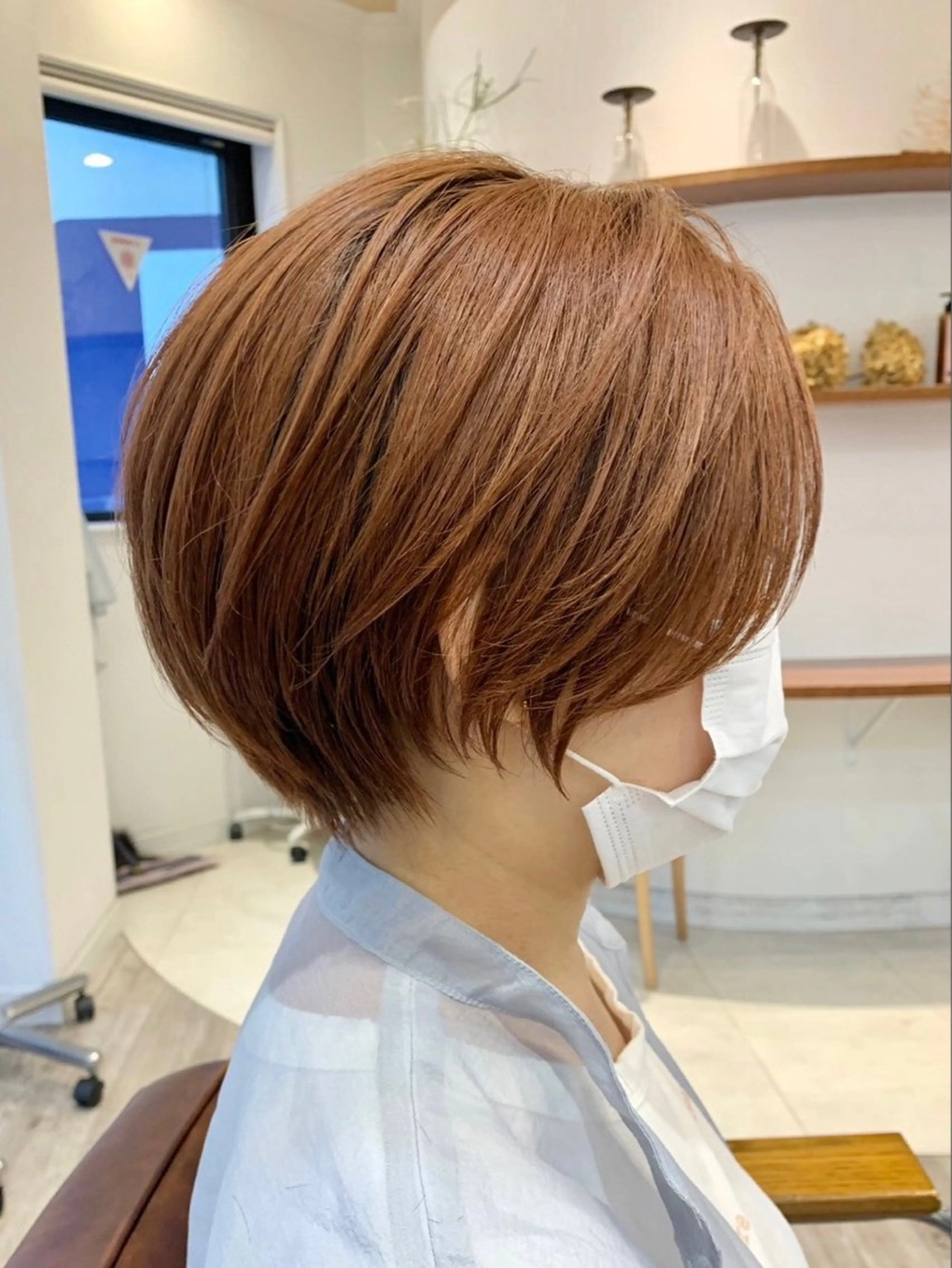 ショート カラー カット ヘアカラー トリートメント ⭐️小顔ショート⭐️ 大鷲拓海のヘアスタイル