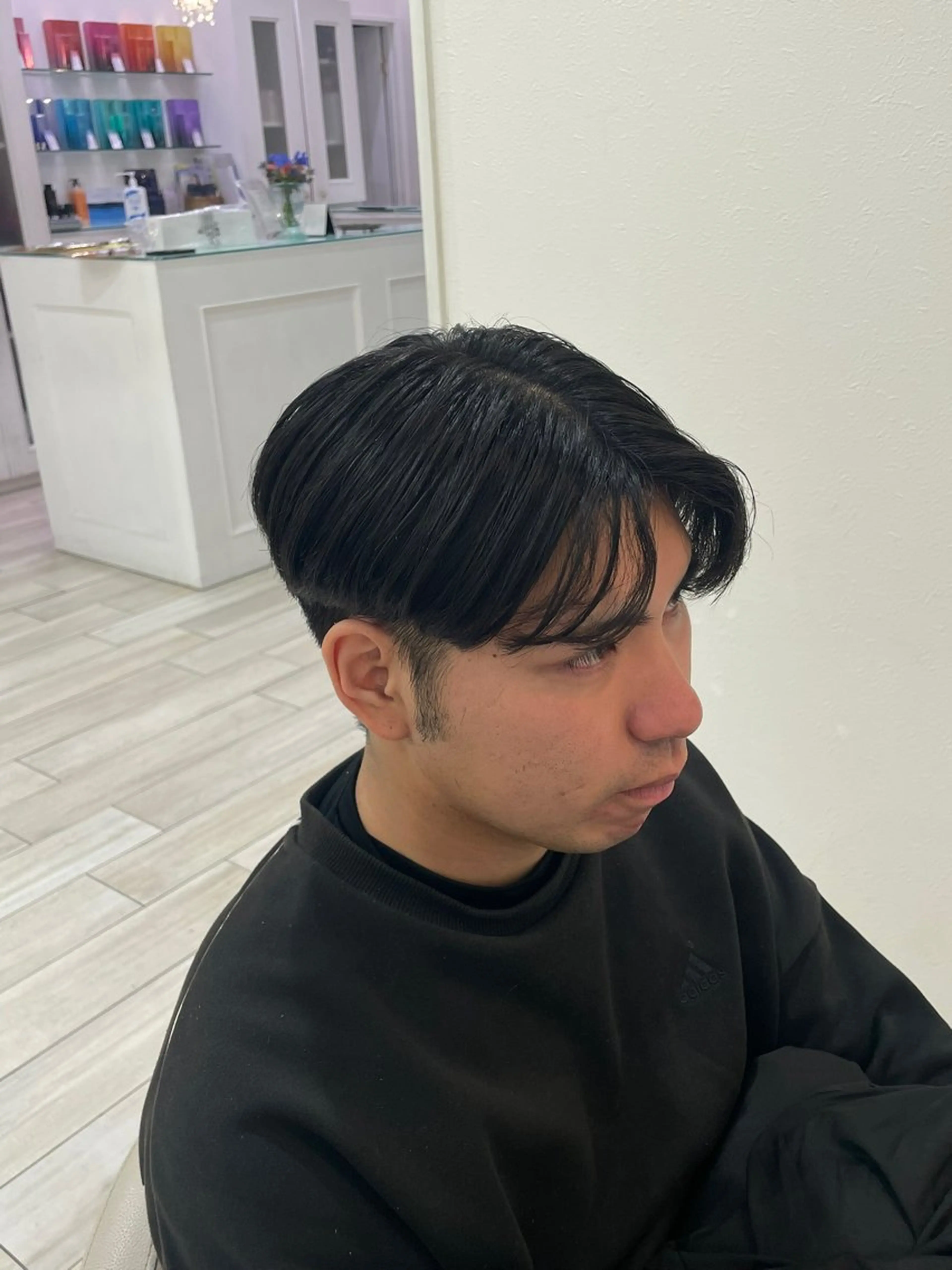 メンズ センターパート 金澤 美怜のヘアスタイル