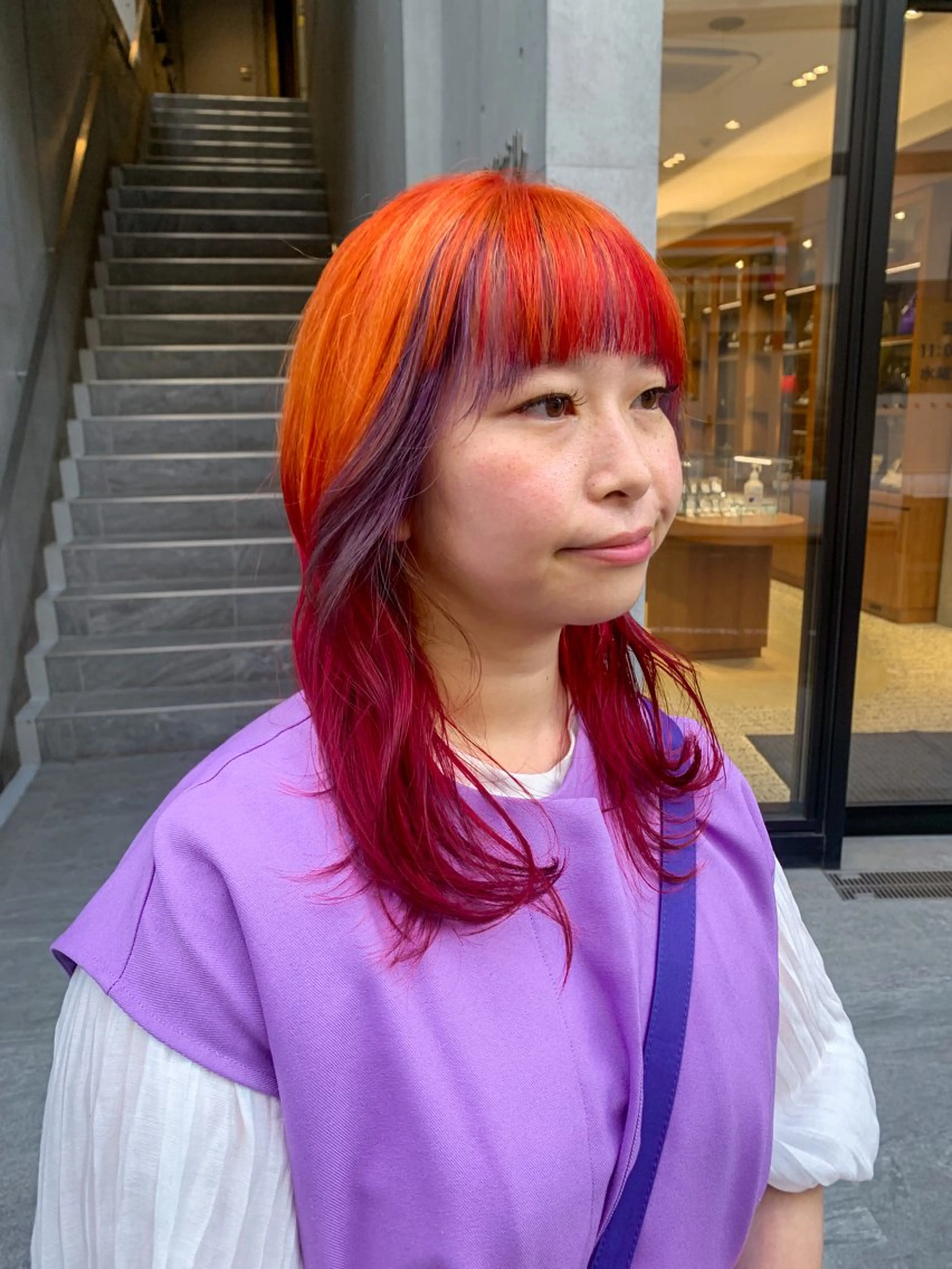 ロング カラー ルーツカラー/ デザインカラー/井川のヘアスタイル